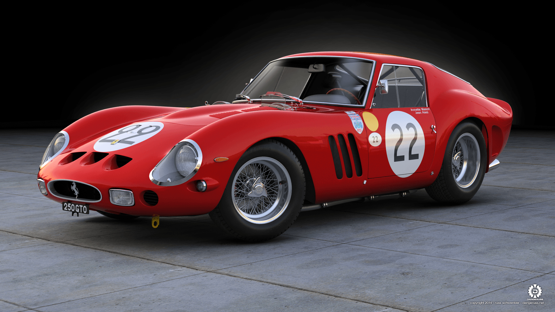 フェラーリ250GTO, 18 x 1080, 壁紙, クラシックカー