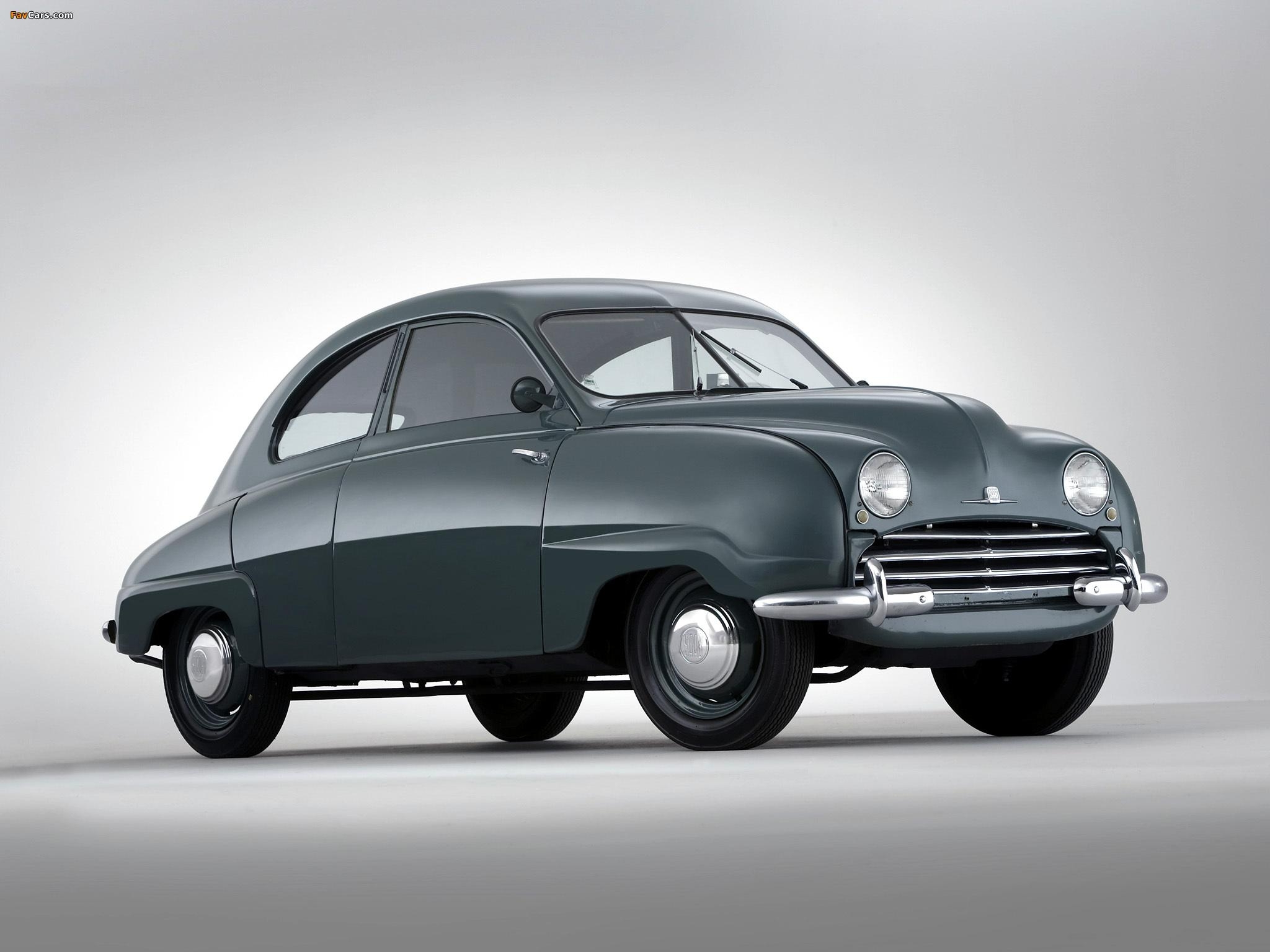 サーブ92, 1950-56, レトロ車壁紙, 自動車歴史