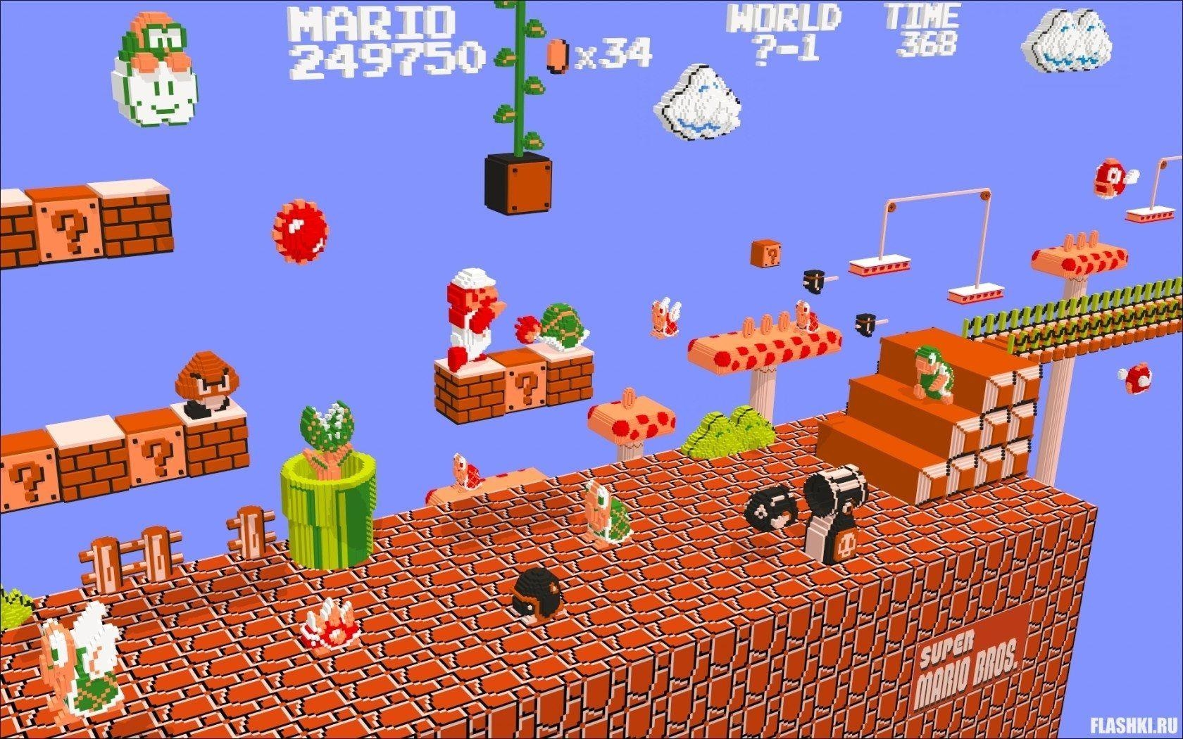 スーパーマリオ64, マリオブラザーズHD, 背景画像, 壁紙