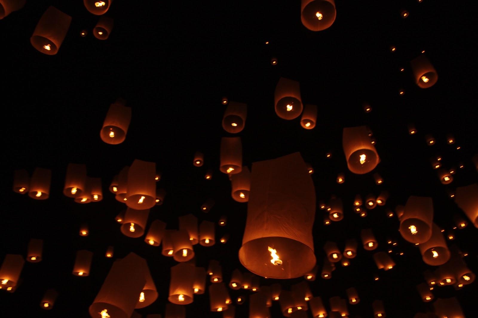 灯篭流し、浮くランタン、祭り、背景、ベスト