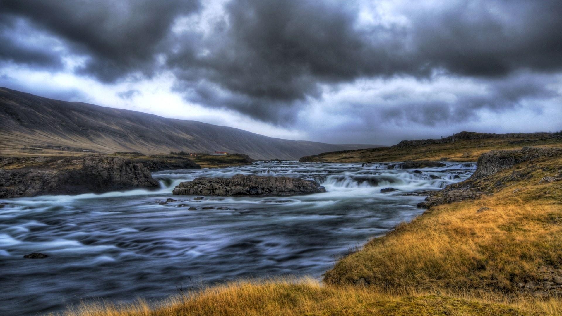 アイスランド背景, アイスランド旅行, ドラマチック風景, 壁紙