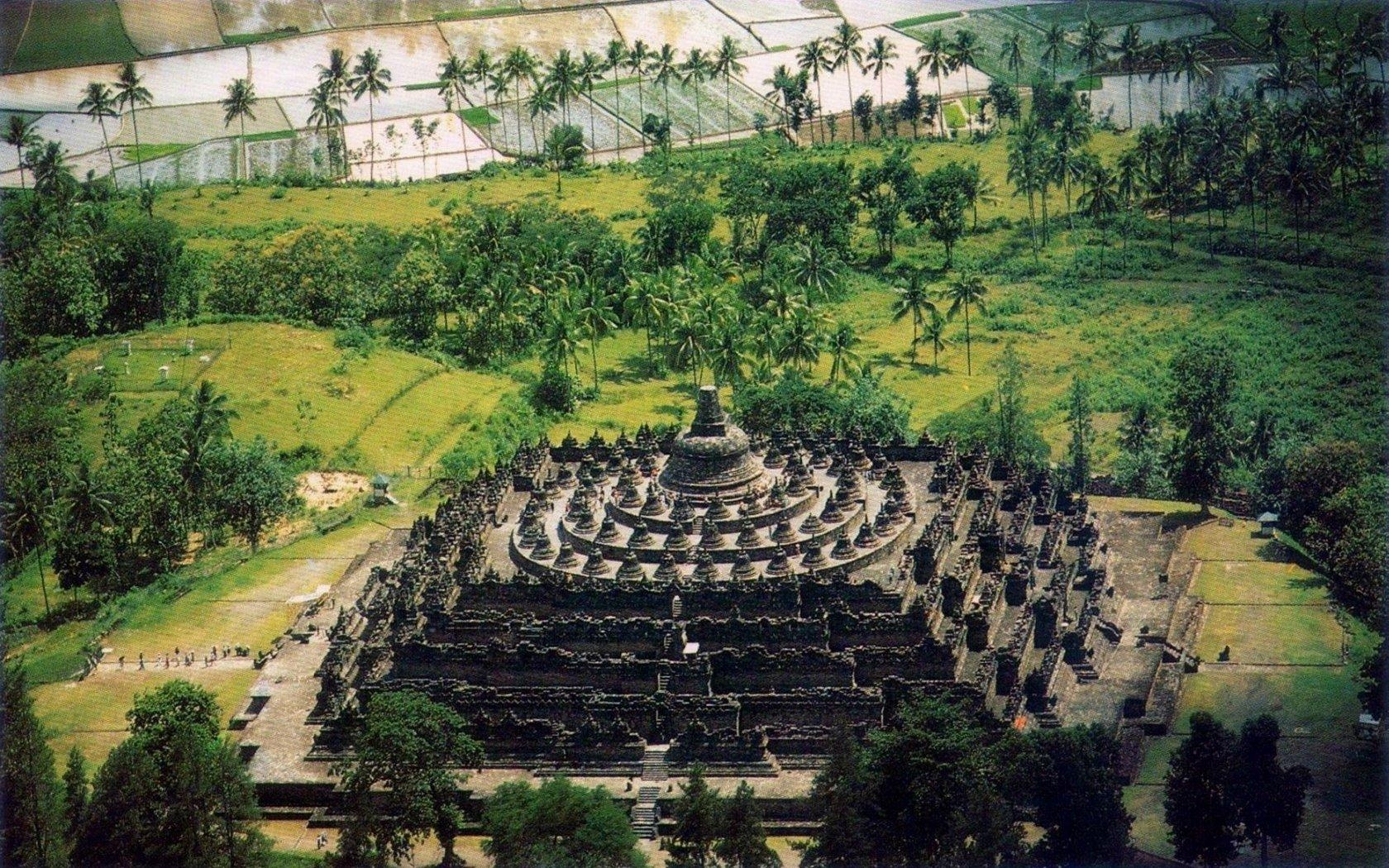 ボロブドゥール寺院, 背景画像, 壁紙, 歴史建造物