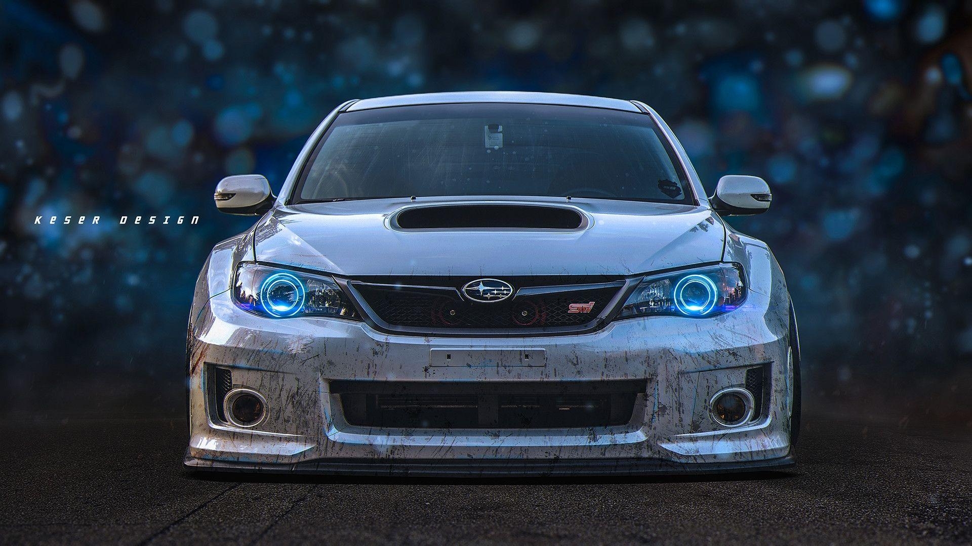 インプレッサWRX STI, レーシングカー, フロントビュー, ダウンロード