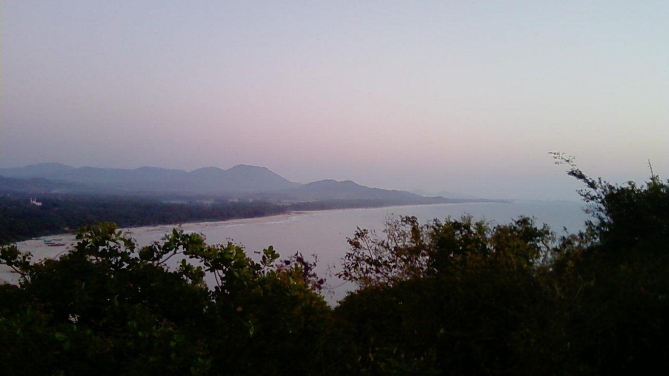 海, 雲, 岩, 太平洋