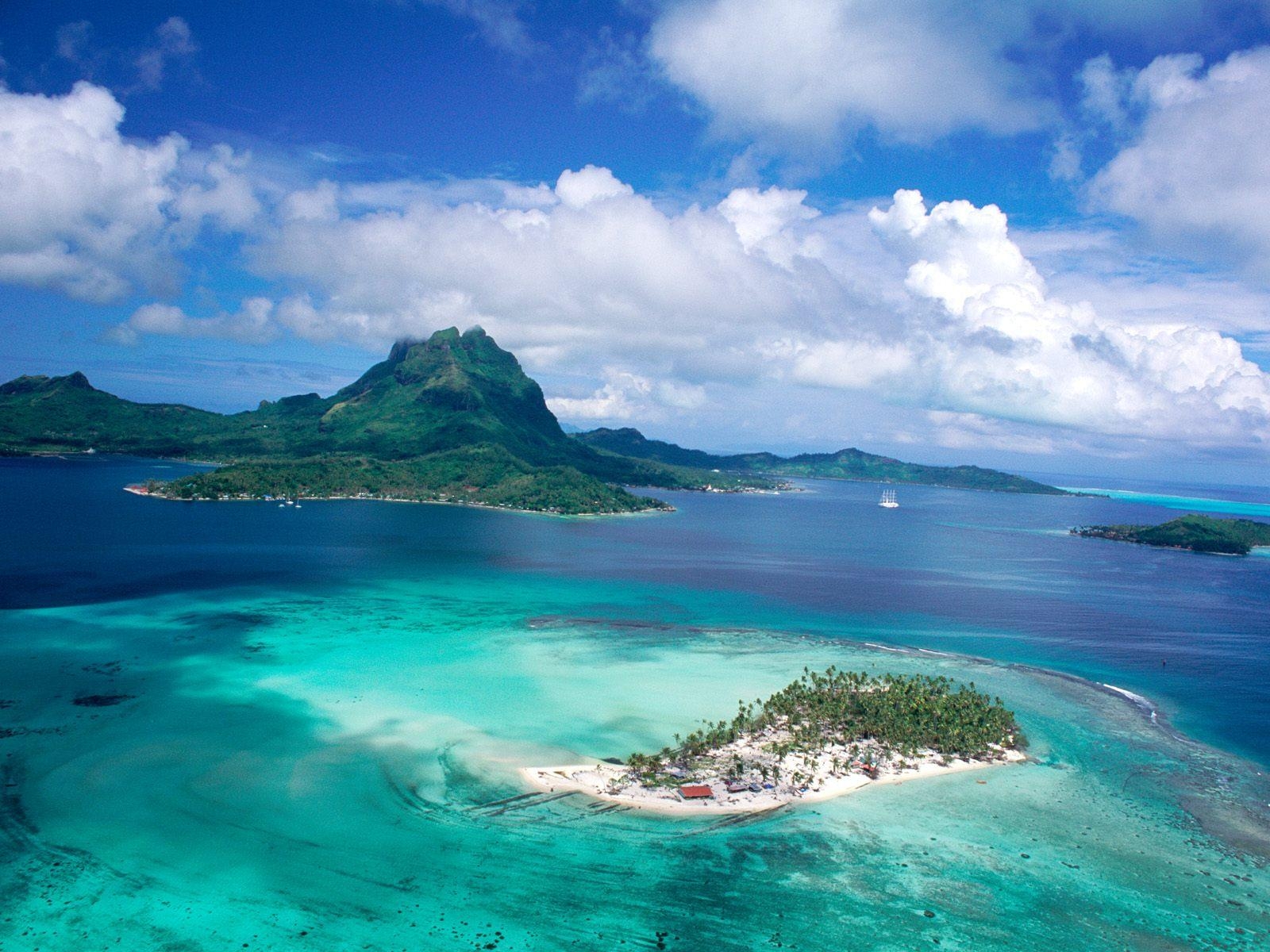 旅行者、タヒチ島、フレンチポリネシア、HD壁紙