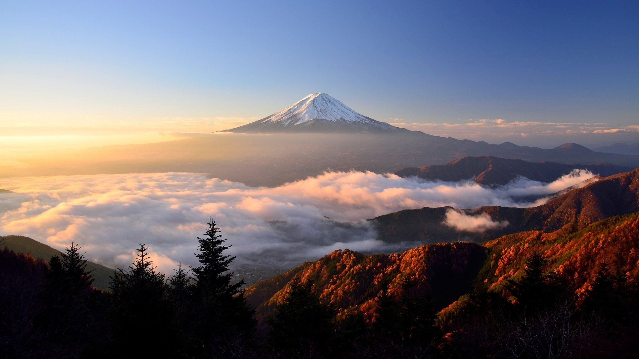 富士山, 風景, 山岳, 日本