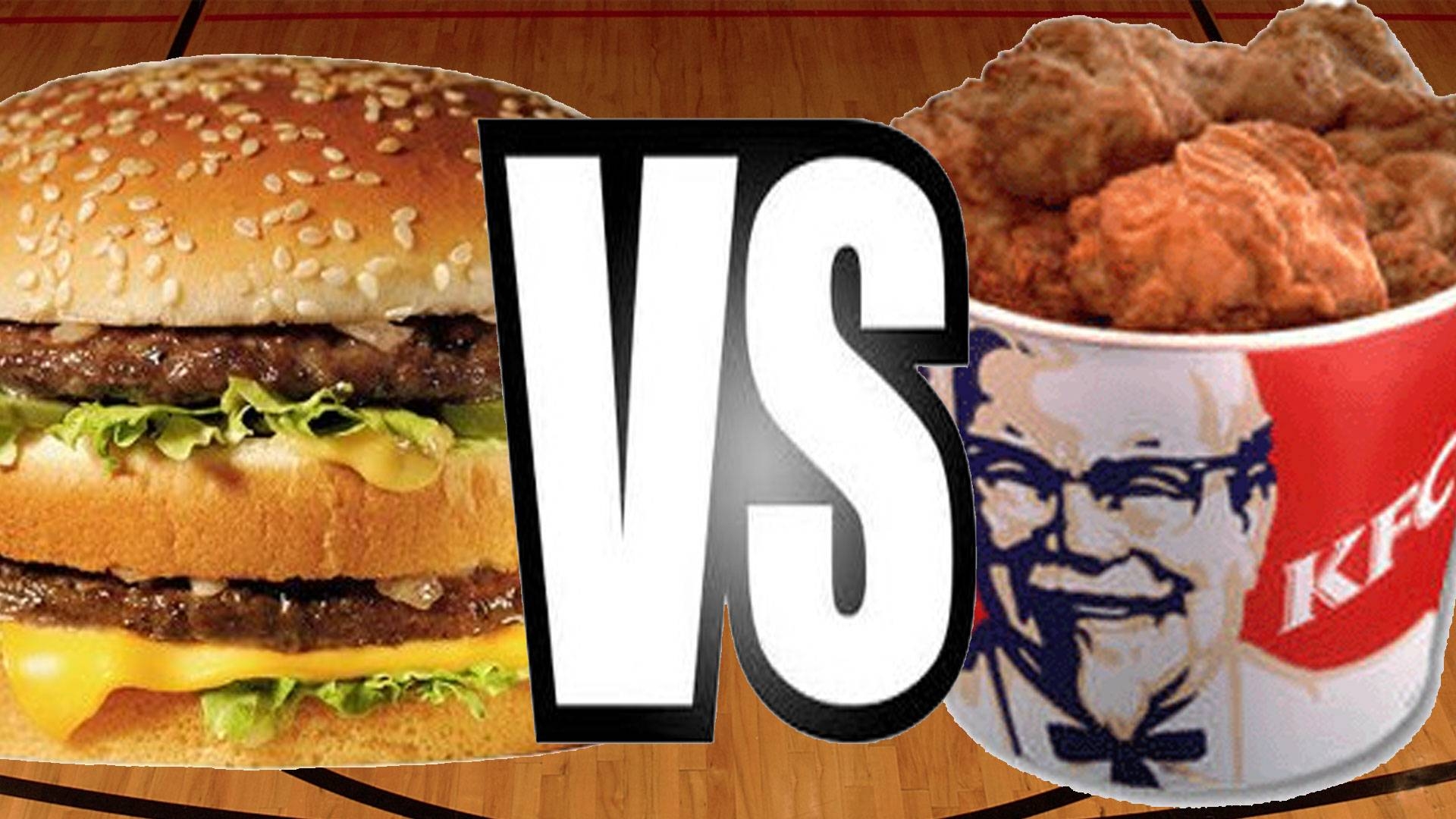 KFC vs バーガー、新しいタグ、比較