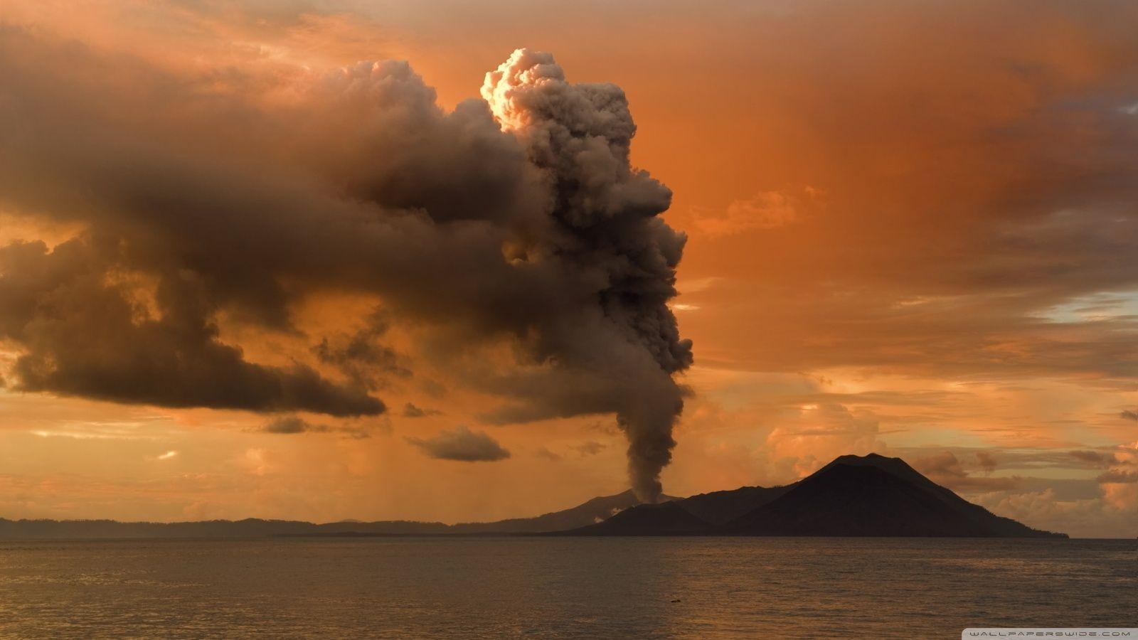 火山噴火, パプアニューギニア, HD壁紙, 高解像度