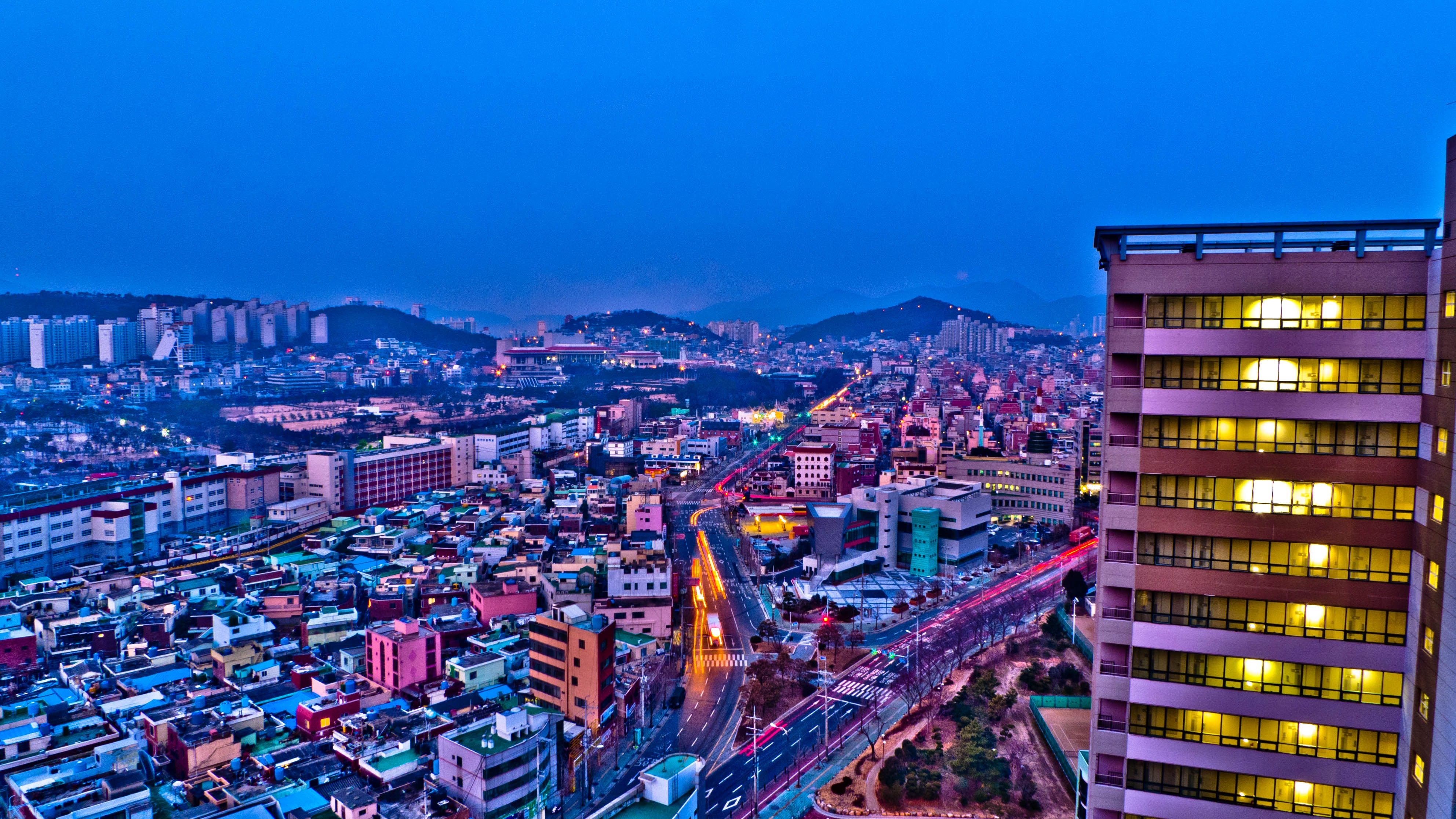 釜山トラベル, 韓国ナイト, 壁紙, 夜の背景