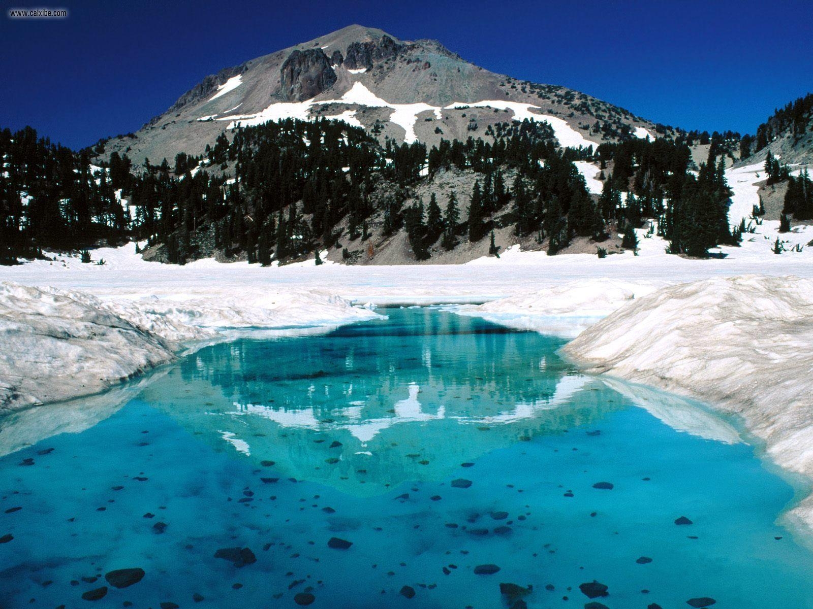 自然, 融雪, ラッセン火山, カリフォルニア