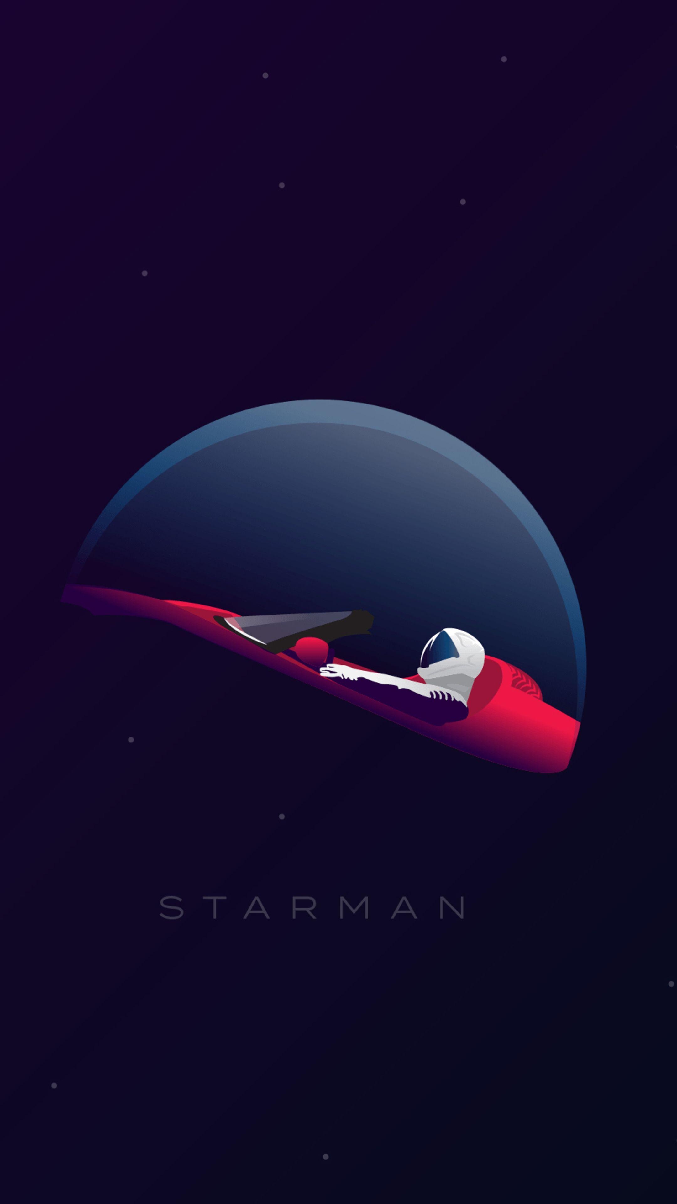 スターマン、スペース、イラスト、壁紙