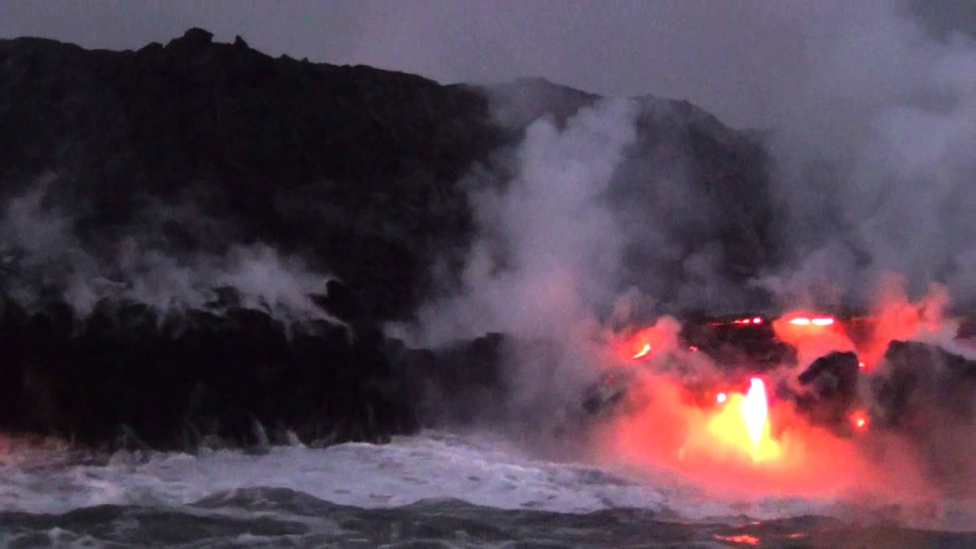 溶岩と海, ハワイ火山国立公園, 自然の力, ハワイ探訪