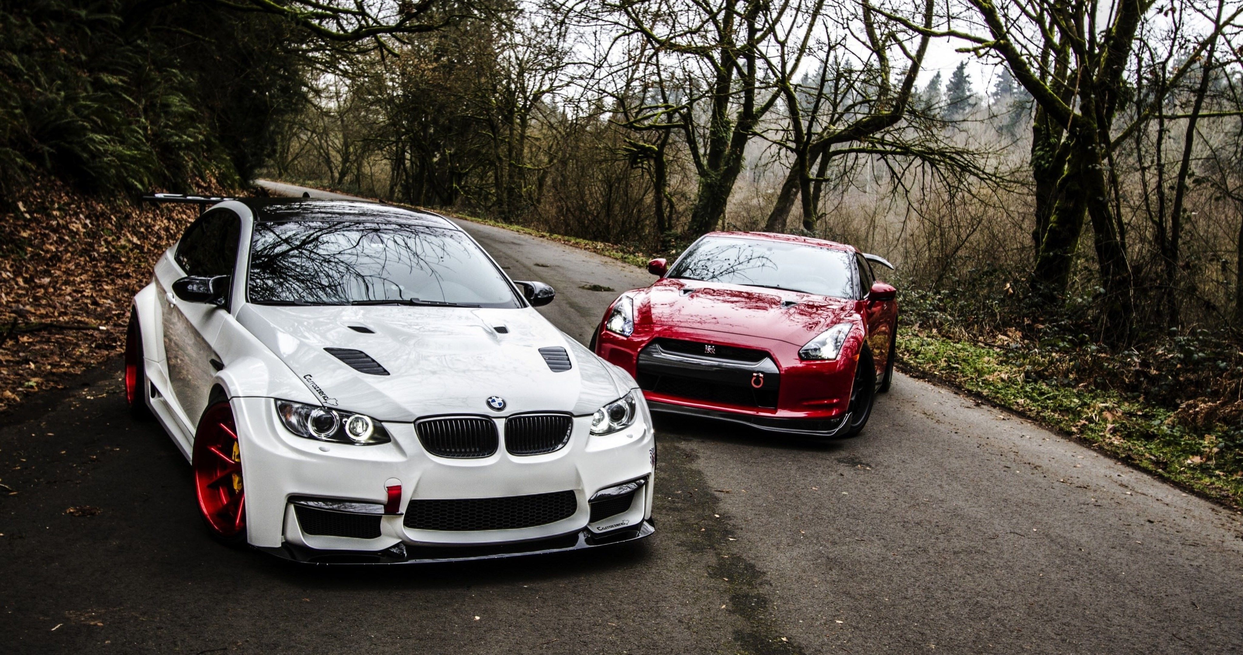 日産GTR35, BMW E92 M3, 4KウルトラHD, デスクトップ壁紙