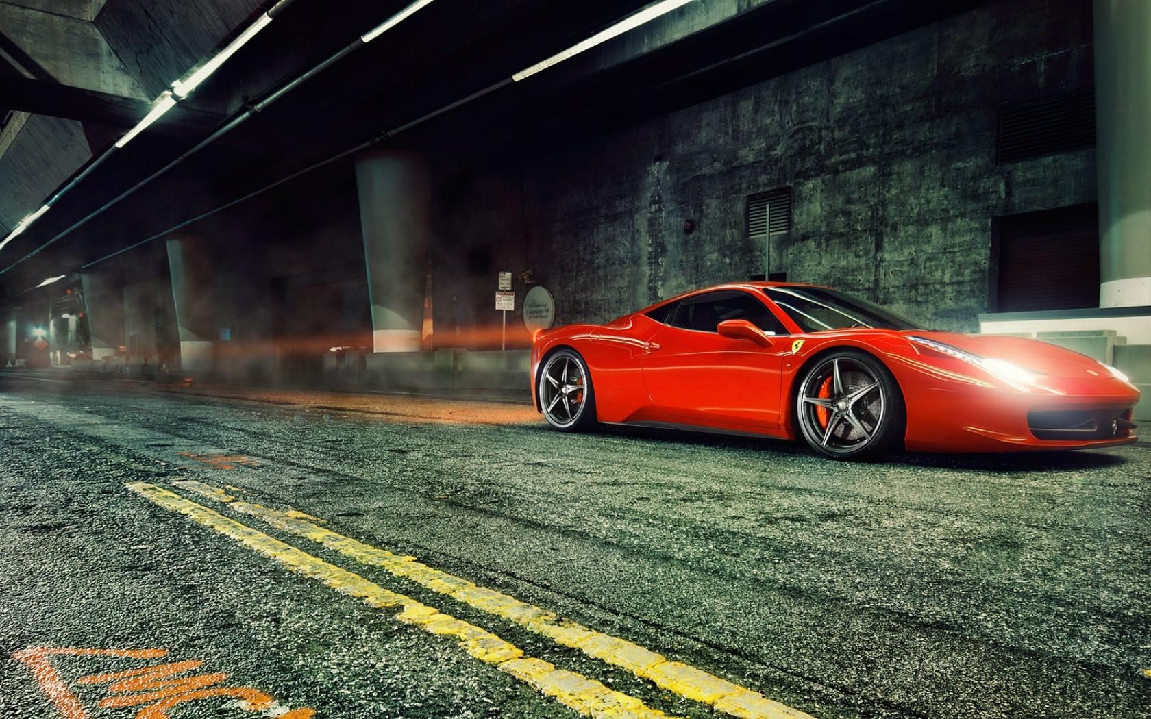 赤いフェラーリ458イタリア, 壁紙, 華麗なデザイン, 見事な発色