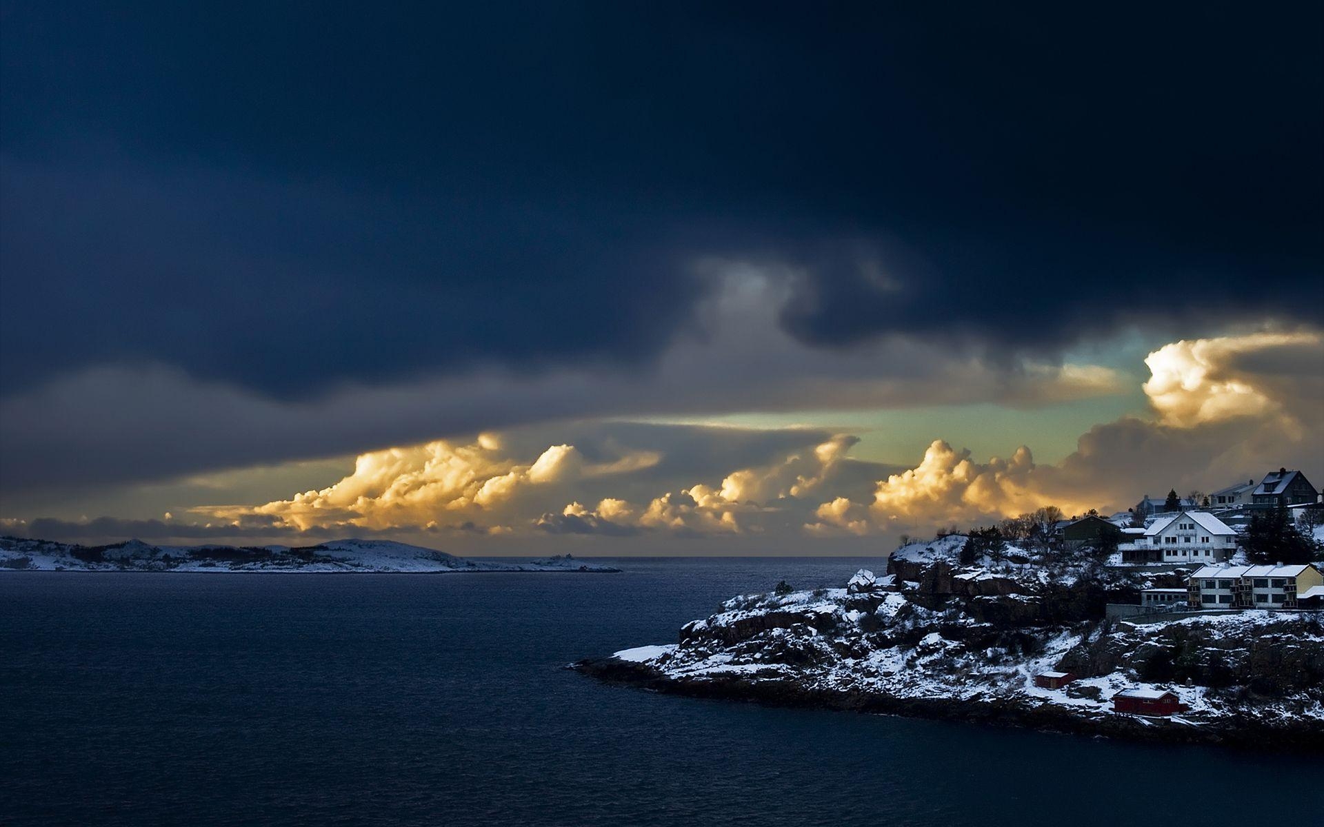 ノルウェー海岸, 壁紙画像, 旅行, 美しい風景