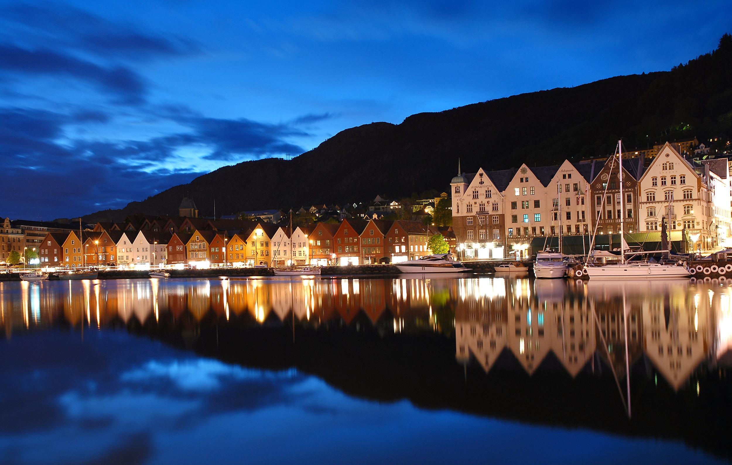 ベルゲン, 美しい写真, ノルウェー, 絶景