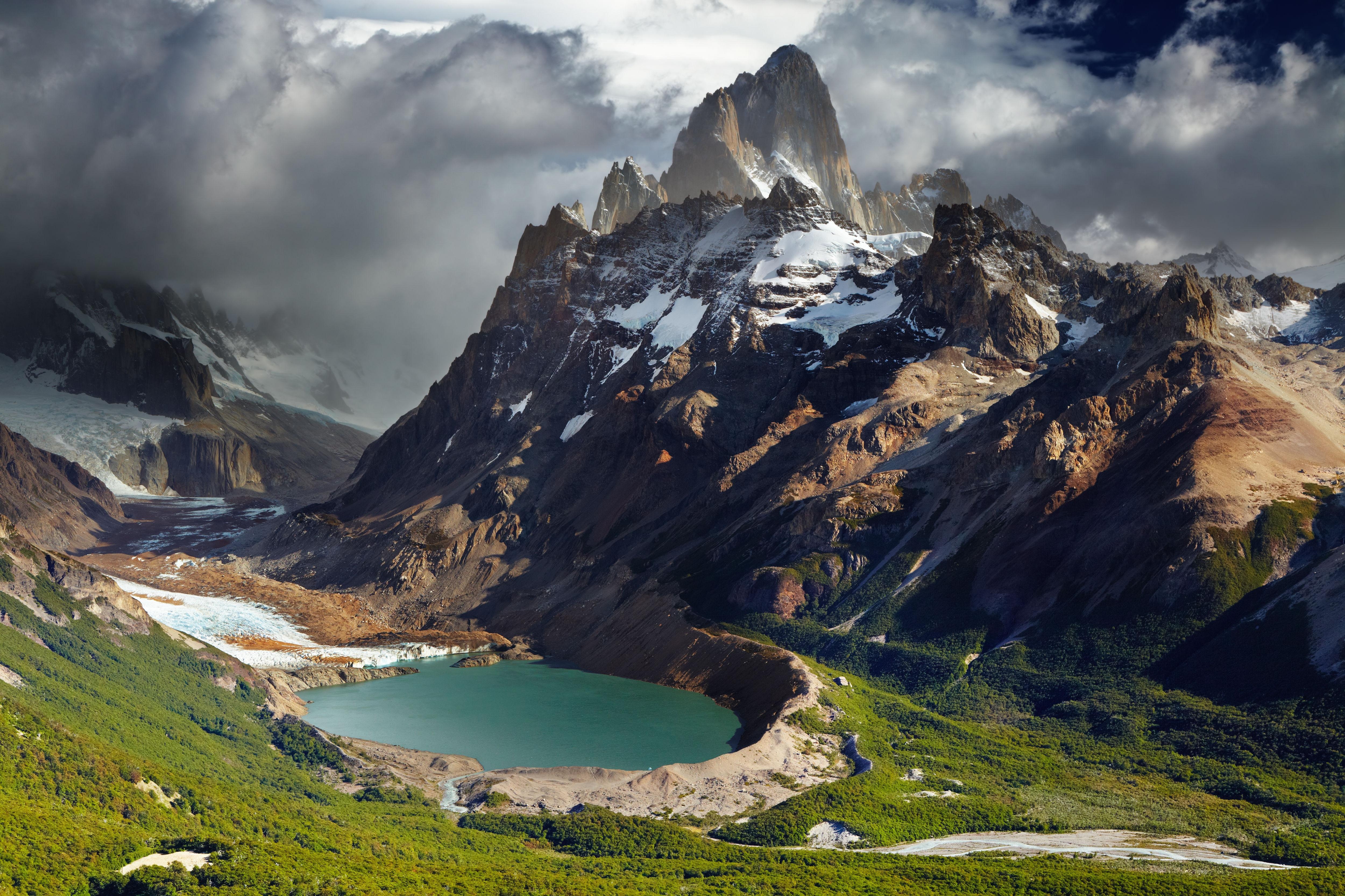 フィッツロイ山, 背景画像, 自然風景, HD壁紙