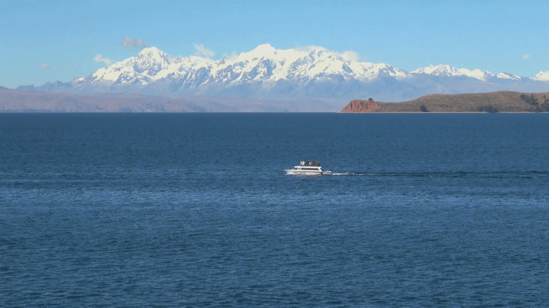 チチカカ湖, アンデス, 海岸, ストック映像