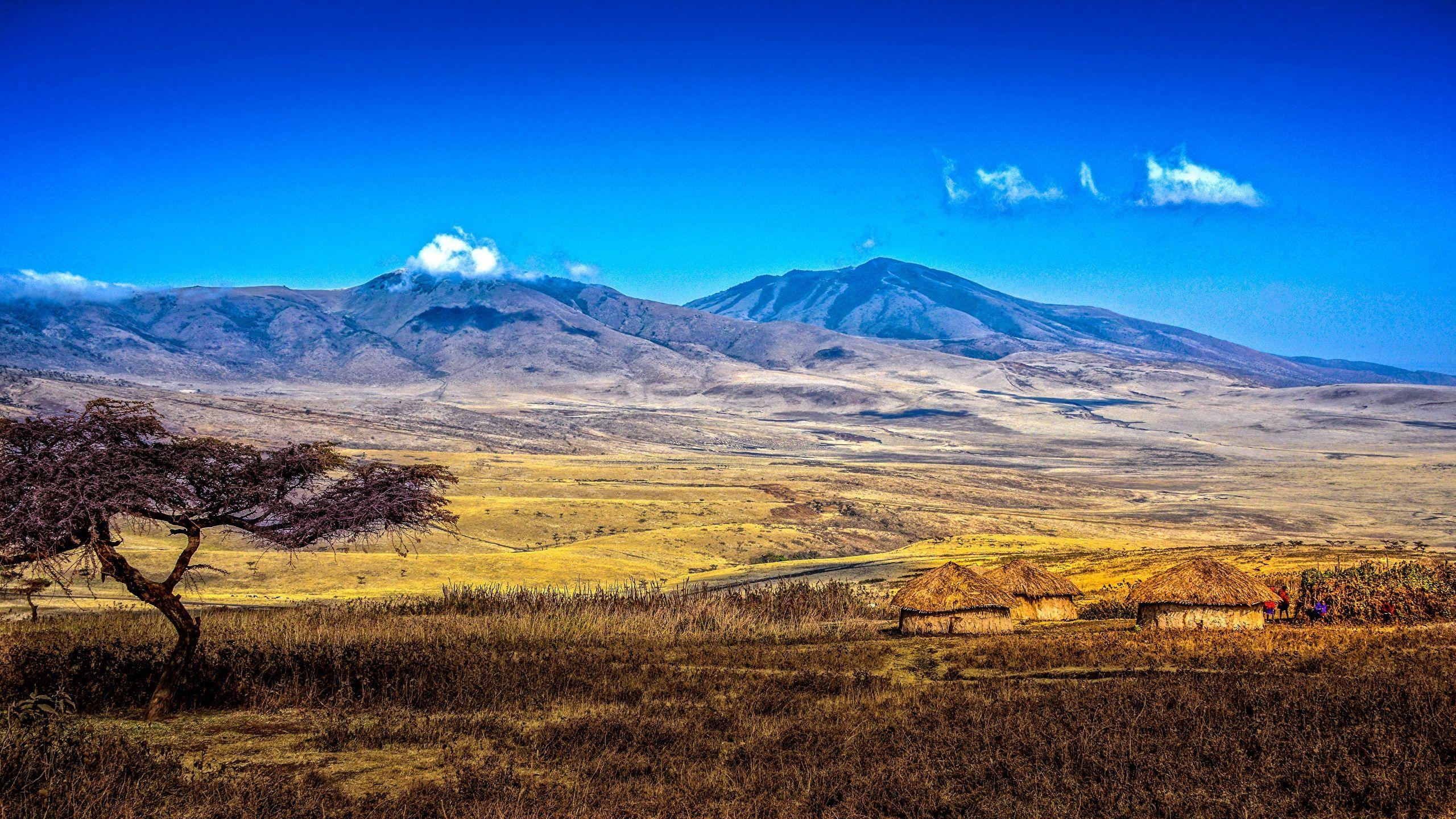 アフリカタンザニア, 自然の山々, 写真, 大自然の風景