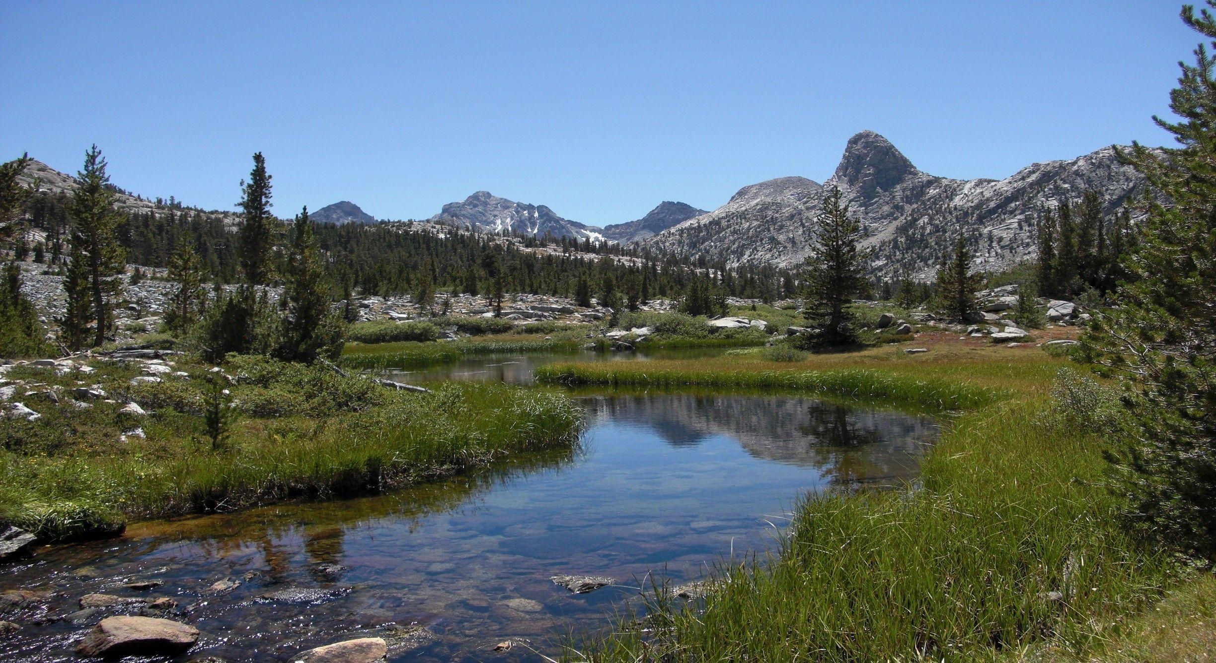 山, キングスキャニオン国立公園, カリフォルニア, 青い空