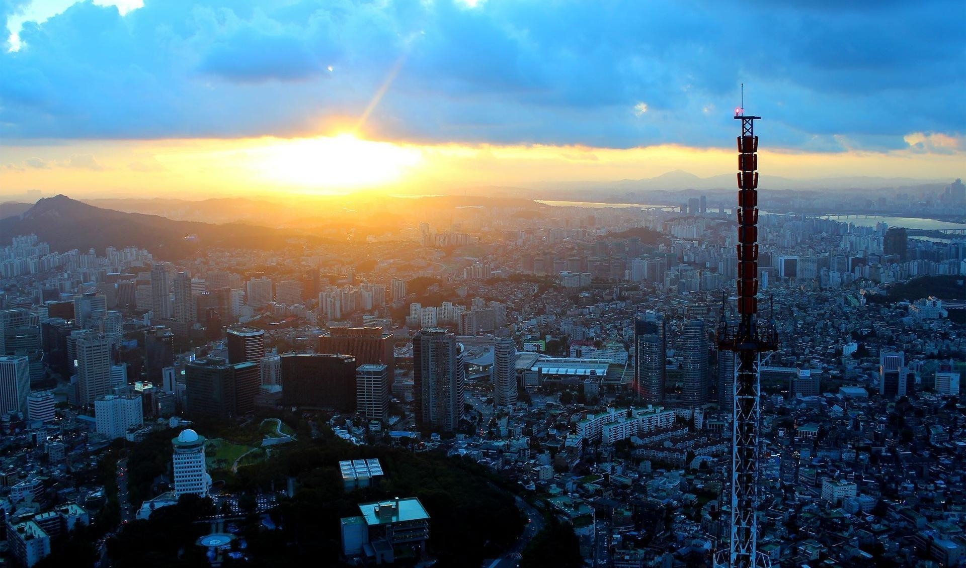 ソウル 旅行, HD夕日, 旅行壁紙, 風景