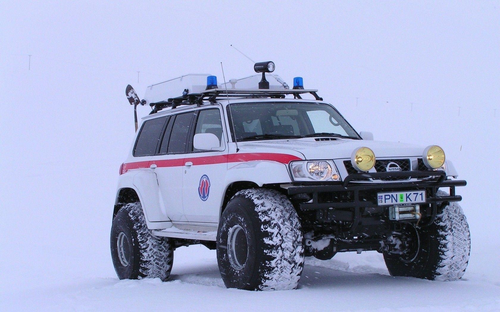 日産パトロール, アークティックトラック, 雪, 車