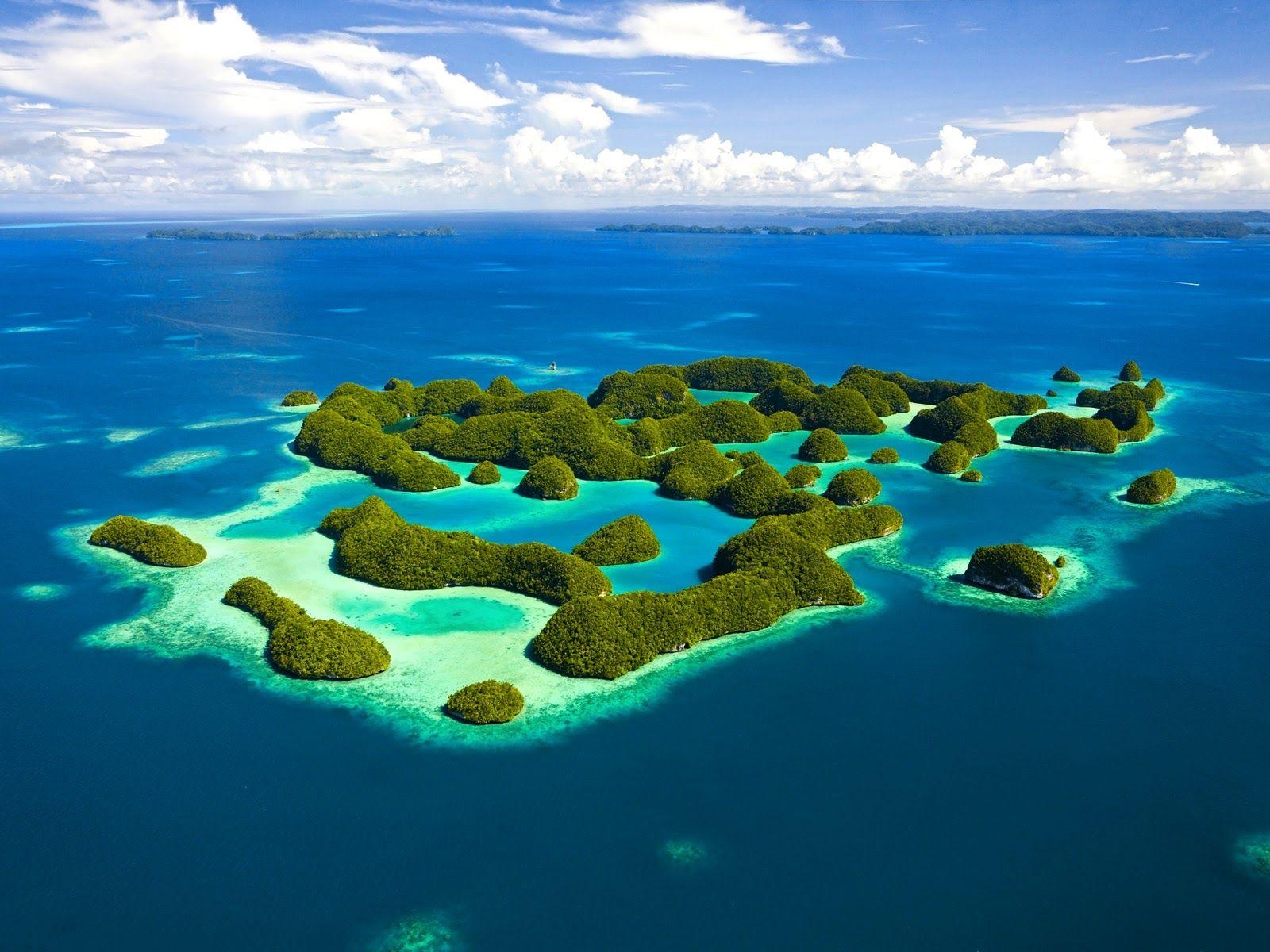 パラオ, 高精細背景, 島の風景, 美しい海