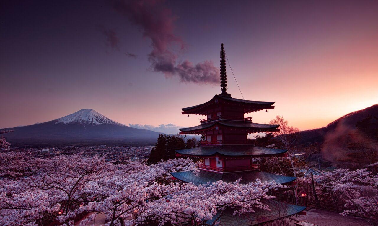 忠霊塔, 富士山, 日本, HD, 壁紙