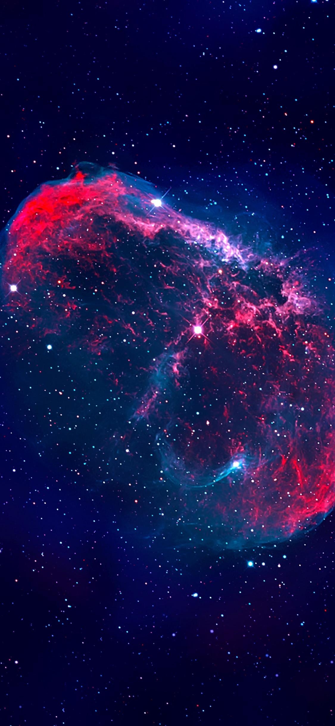 クレセント星雲, 壁紙ダウンロード, 宇宙, 1125x2436