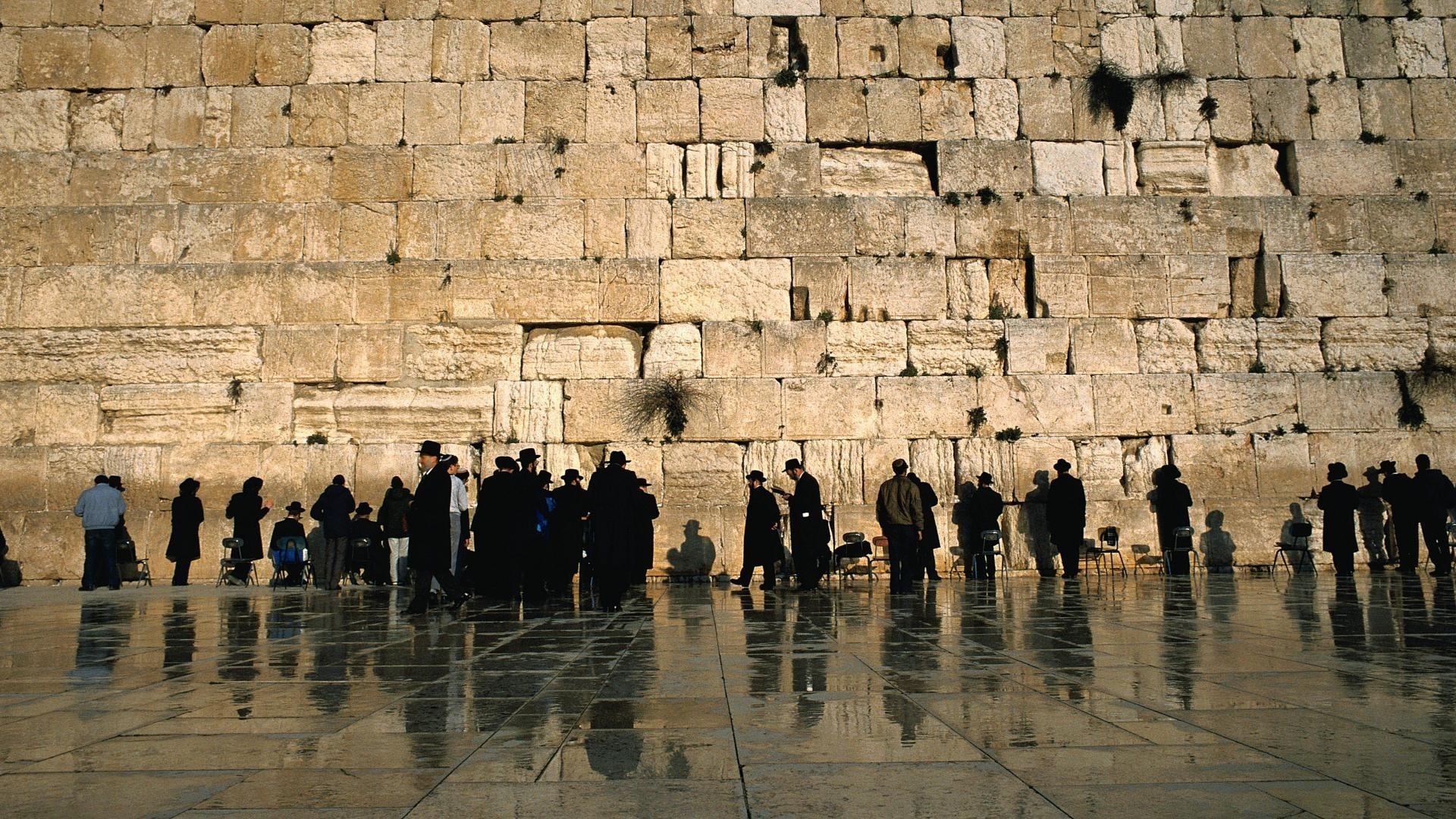 壁画, 人々, イスラエル古代寺院, 街景色