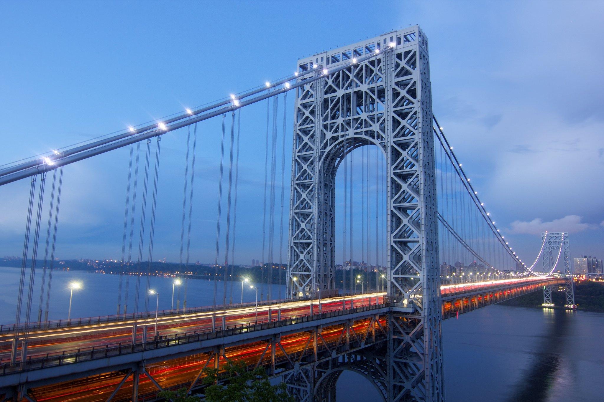 ニューヨーク, 都市, 橋, ジョージ・ワシントン