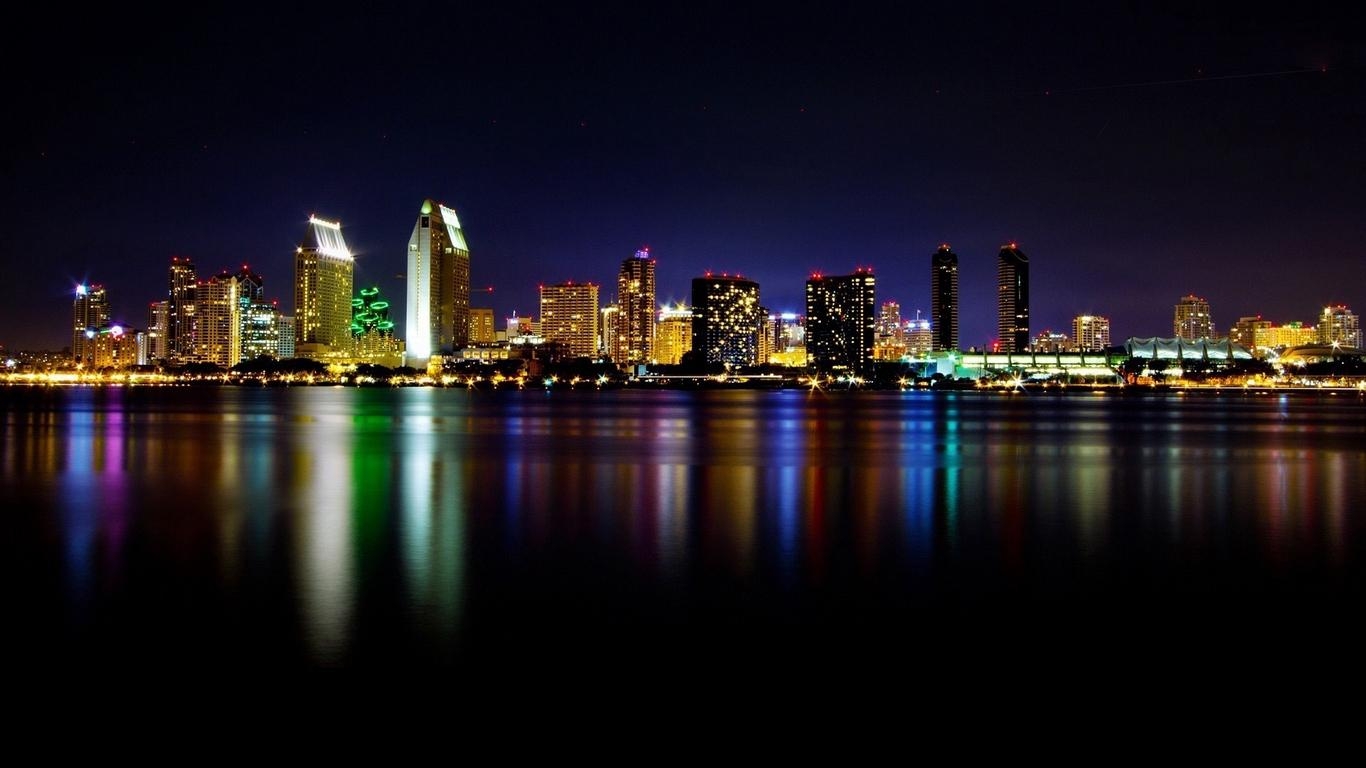 サンディエゴ, カリフォルニア, 夜景, USA