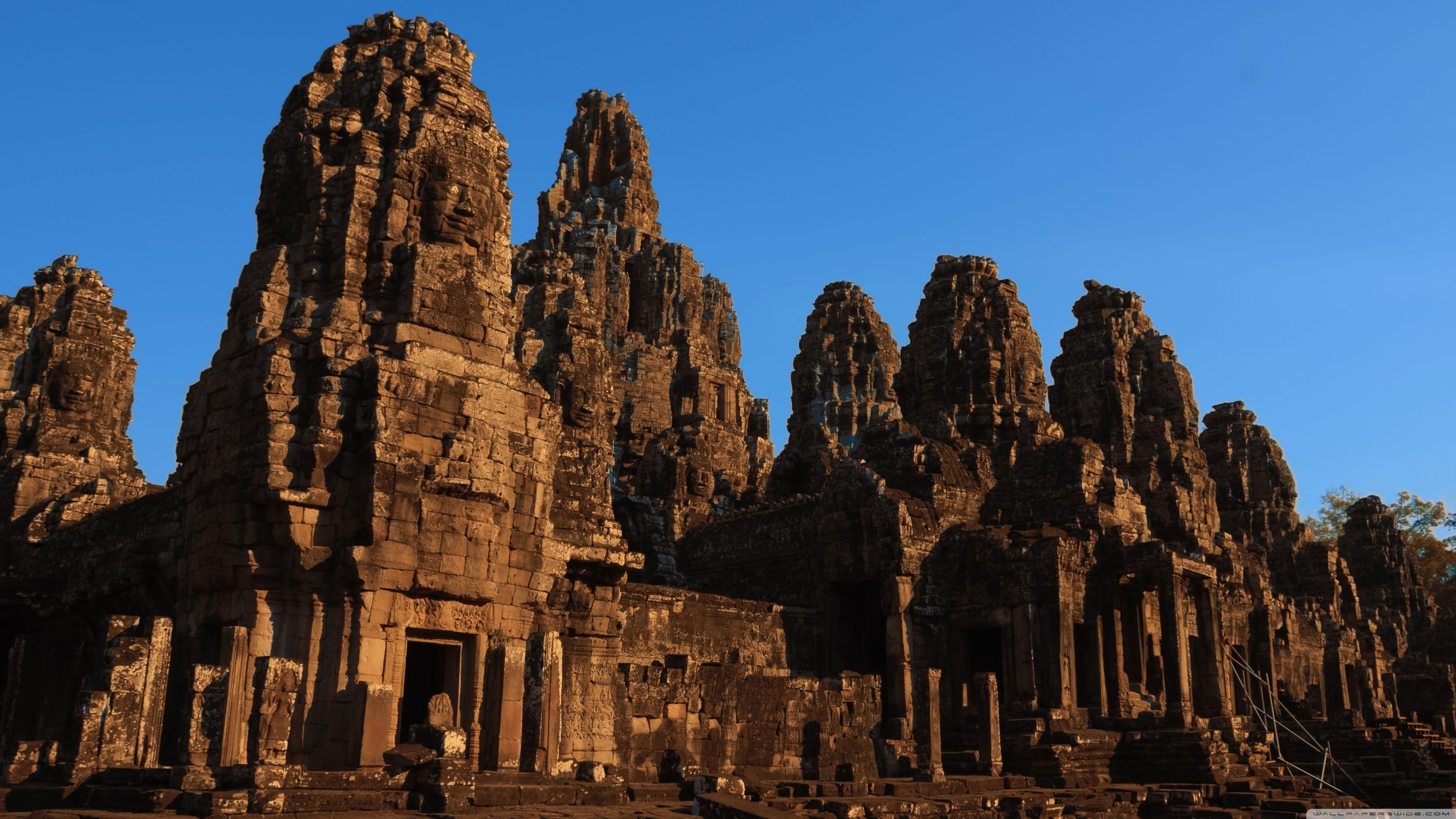 バイヨン寺院, カンボジア, 広画面, 高画質