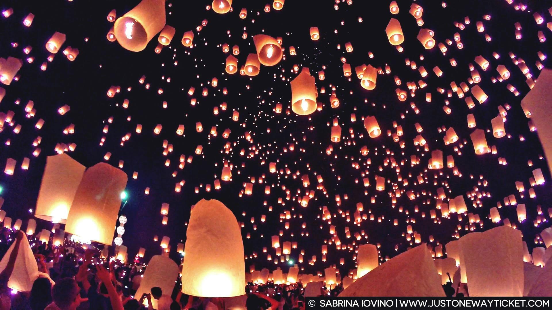 ロイクラトン, 魔法のランタン祭り, 魅惑的な風景, タイ
