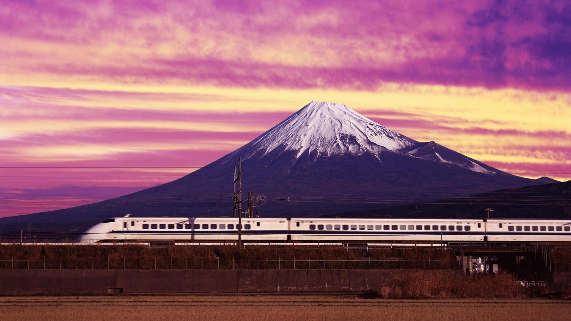 美しい日本, 富士山, 朝日, 壁紙