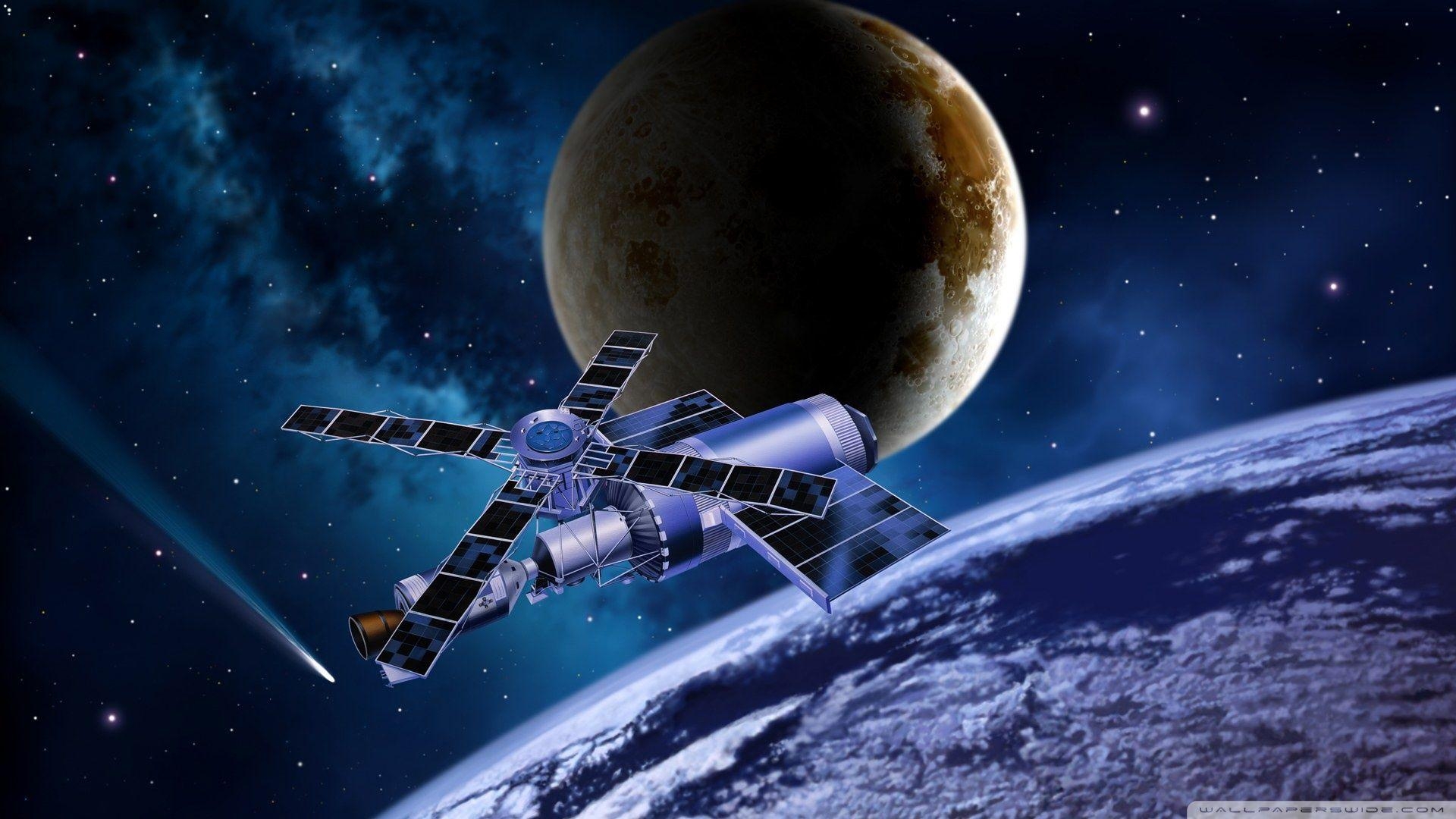 宇宙サテライト, HDデスクトップ, ワイドスクリーン, 高品質
