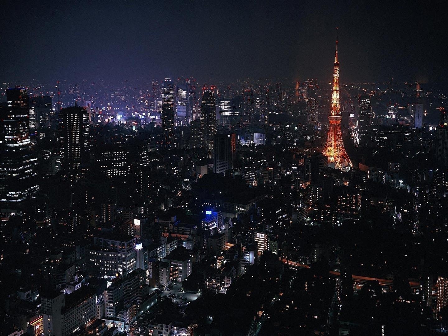 東京夜景, 日本HD壁紙, 1440x1080, 都会風景