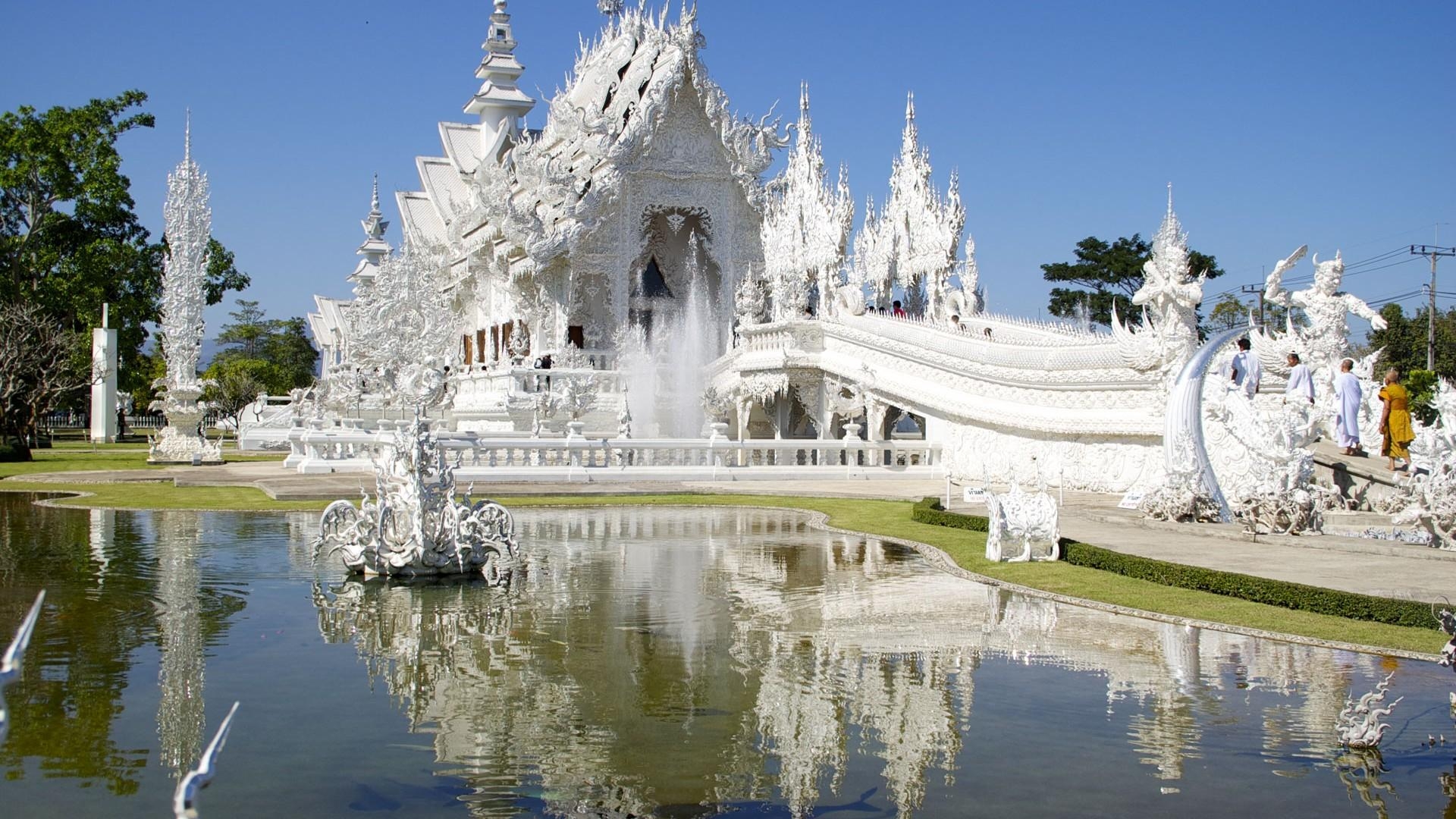 ワット・ロンクン、タイの壁紙、寺院