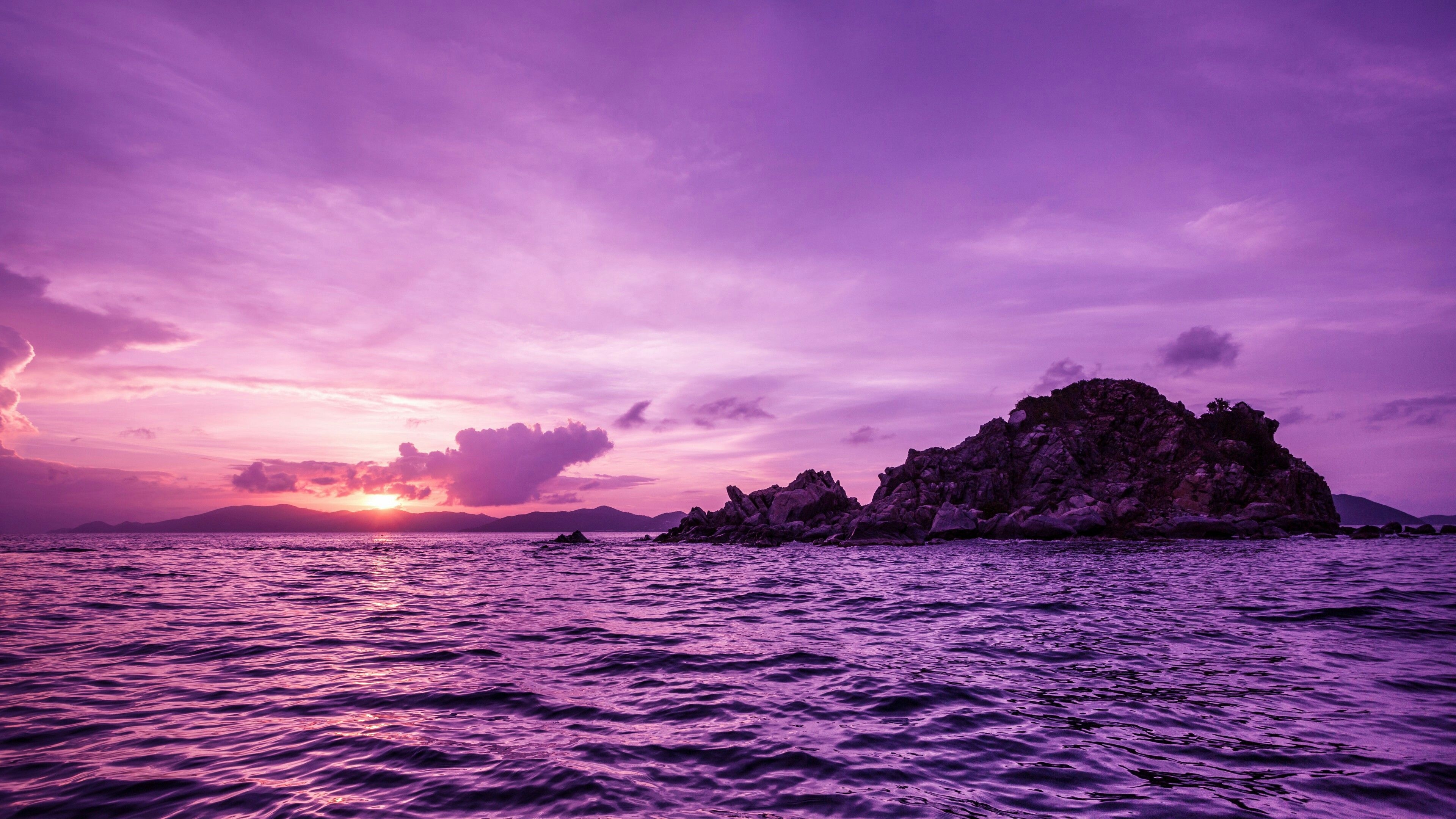 英領バージン諸島, サンセット, 4K, ウルトラHD