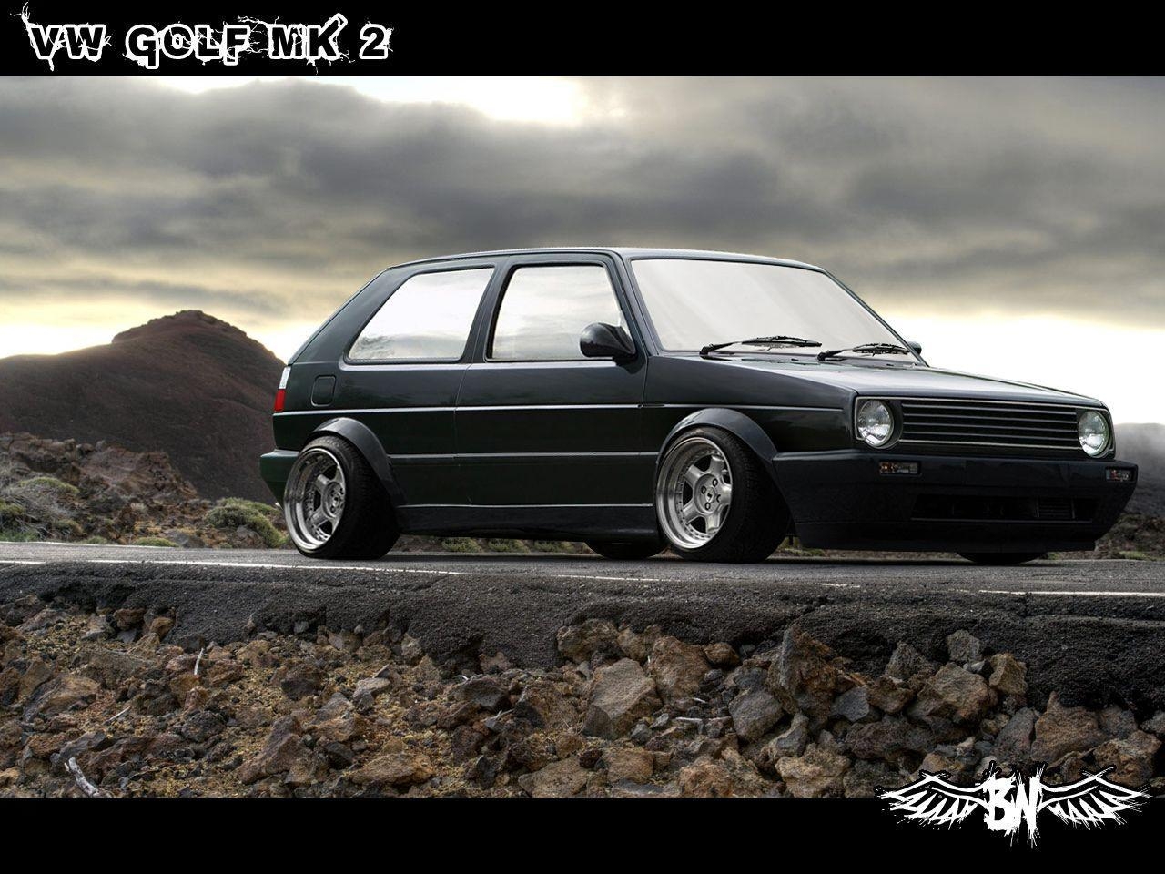 フォルクスワーゲン ゴルフMK2, BNフォード, クラシックカー, 壁紙