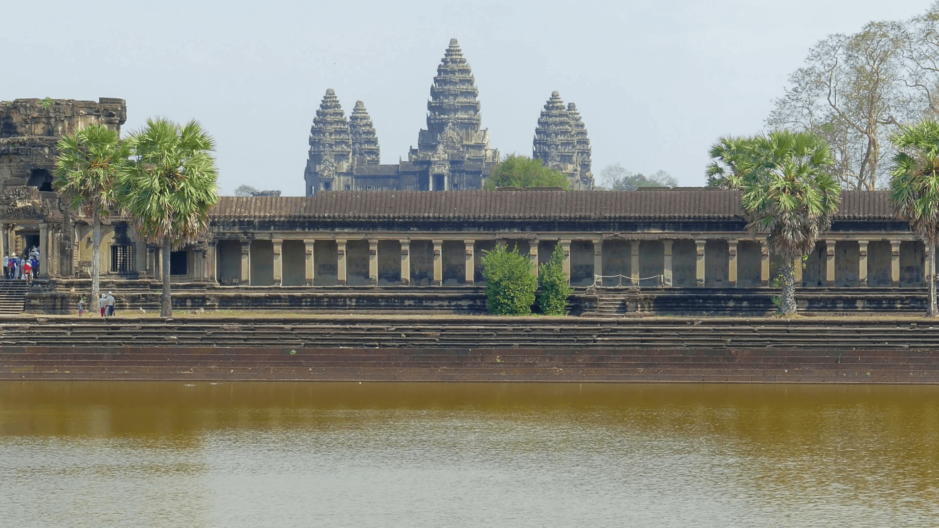 アンコールワット、寺院の風景、シェムリアップ、カンボジア