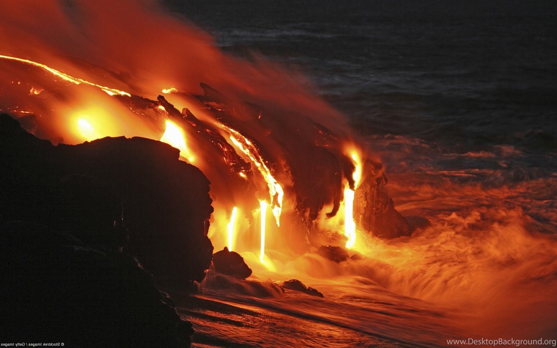 自然風景, 火山写真, 溶岩HD, 壁紙