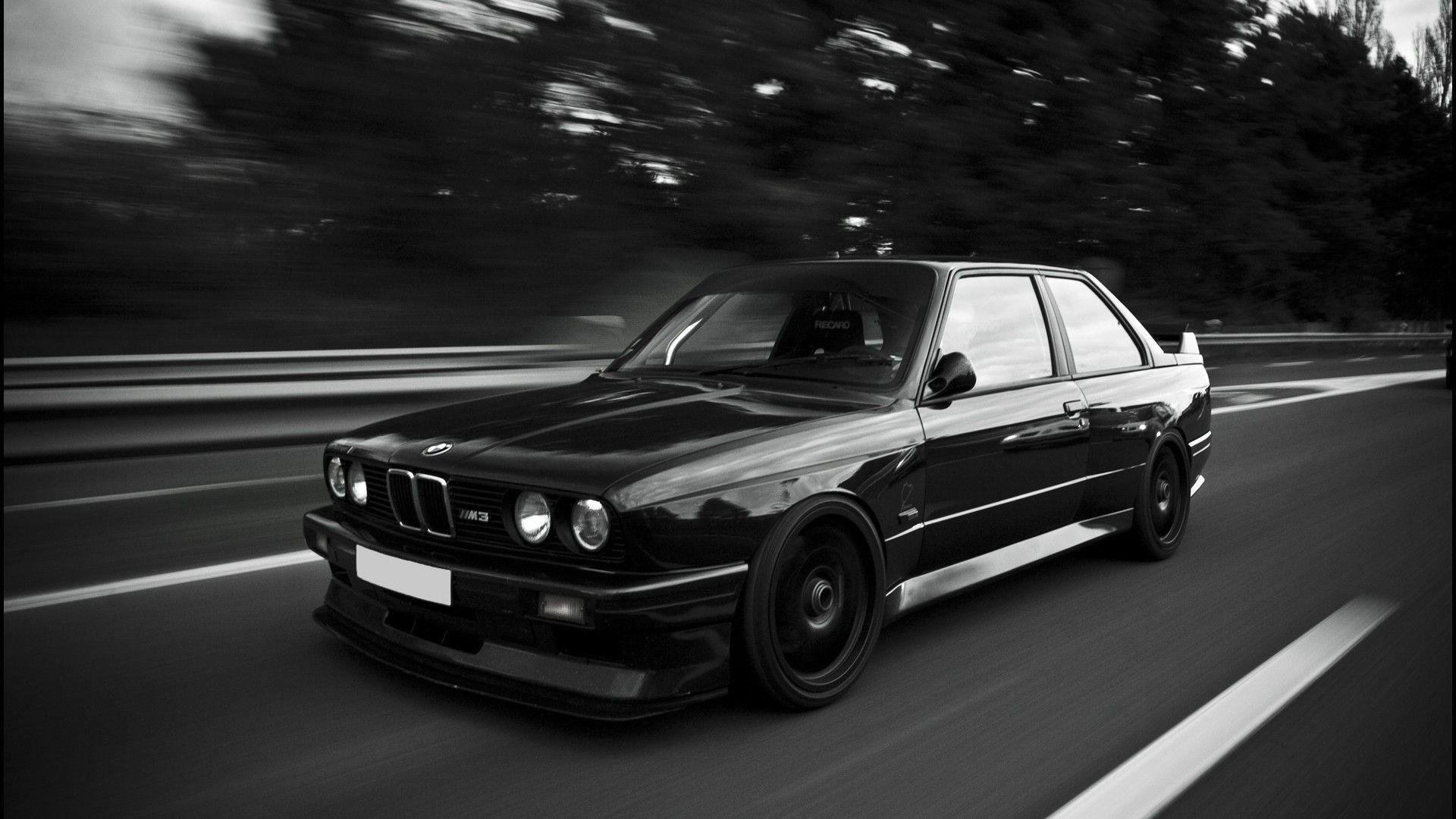 BMW E30 M3, 黒, クラシックカー, ドイツ車