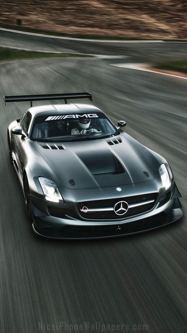 メルセデスベンツ SLS AMG, GT3, iPhone 6壁紙, スポーツカー