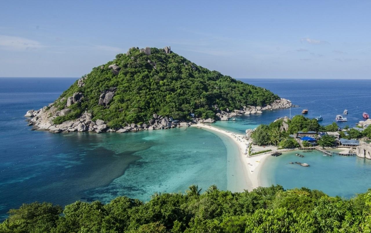 島のビーチ、海、タイの壁紙