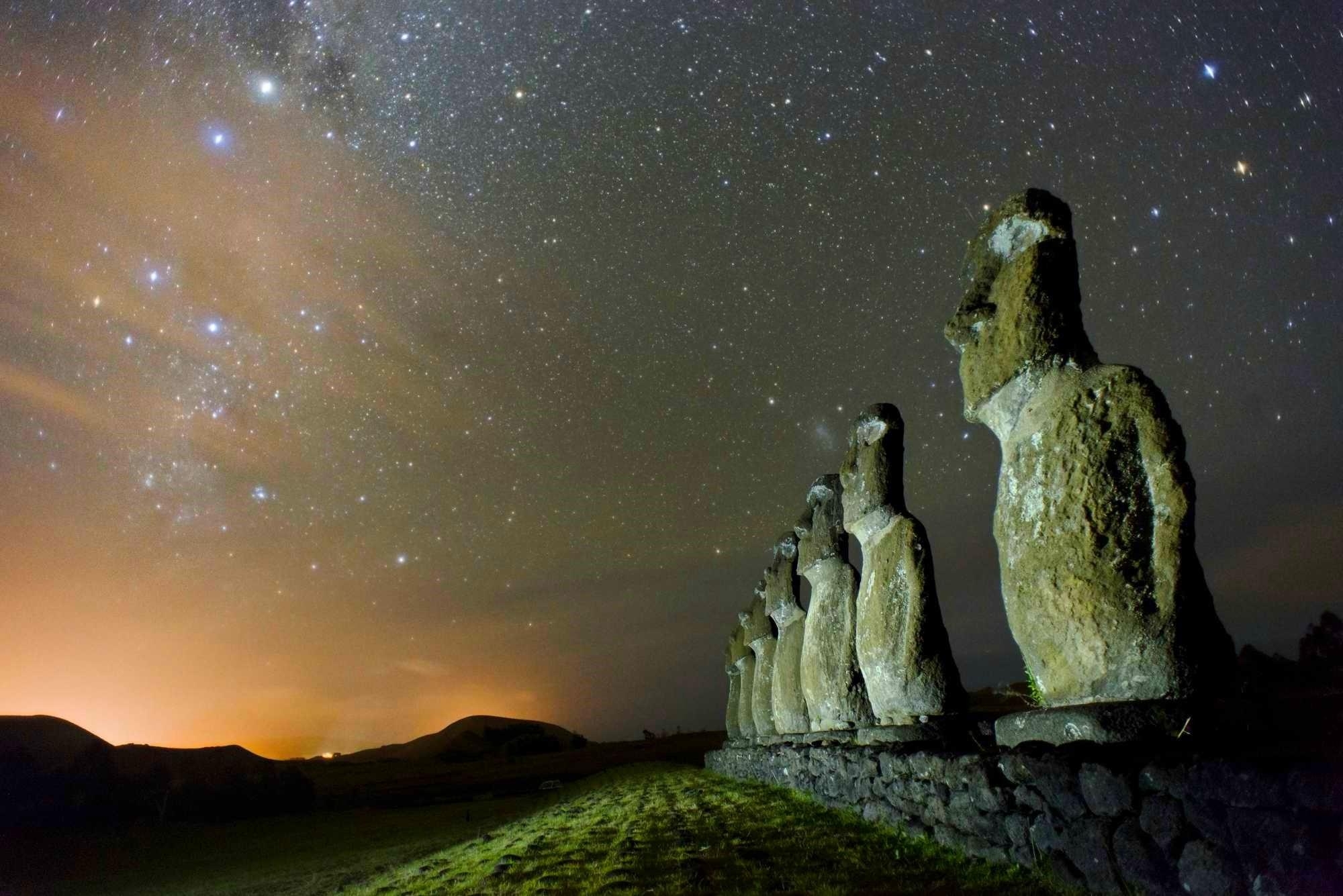 イースター島 チリ, 星空, モアイ像, 自然記念碑