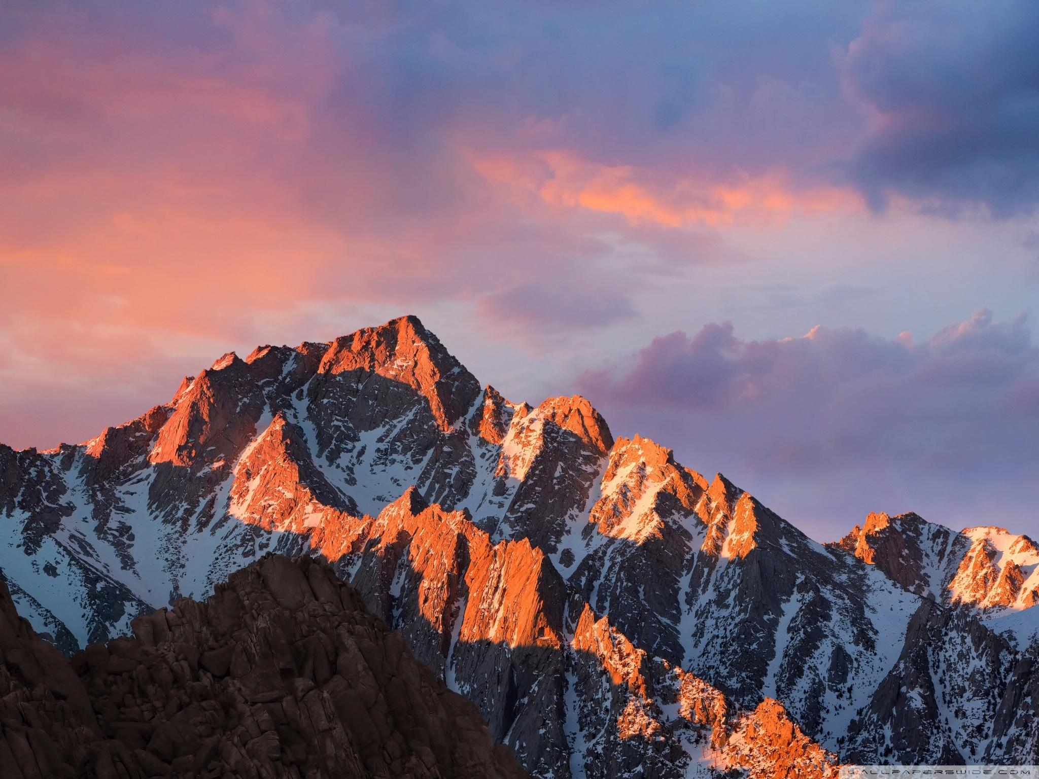 macOS Sierra, 4Kデスクトップ, 2048x1536, 高解像度