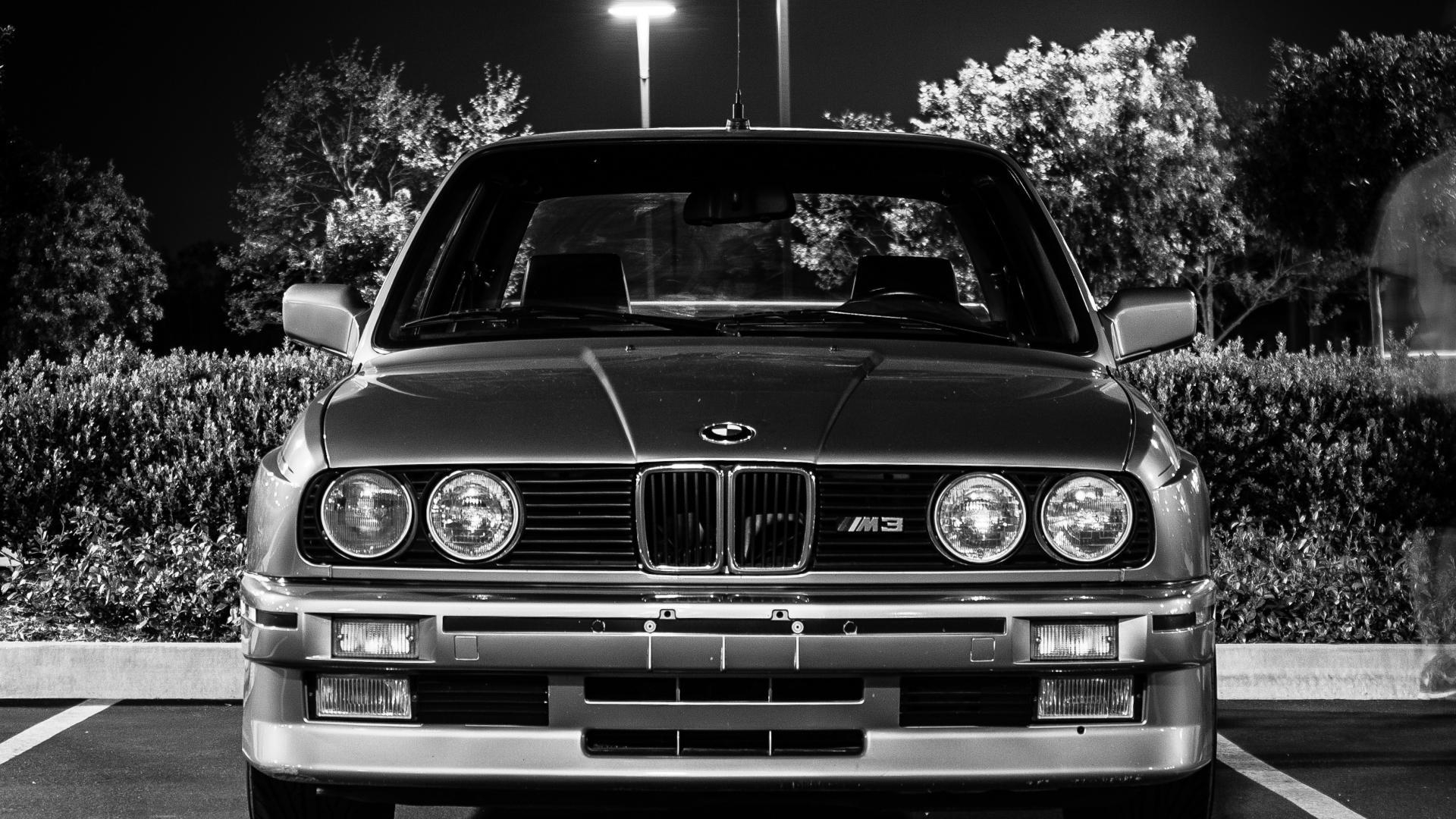 BMW M3 E30, モノクロ, 壁紙, クラシック