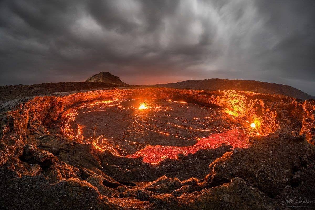 自然景観, 雲, エチオピア, 火山, 溶岩