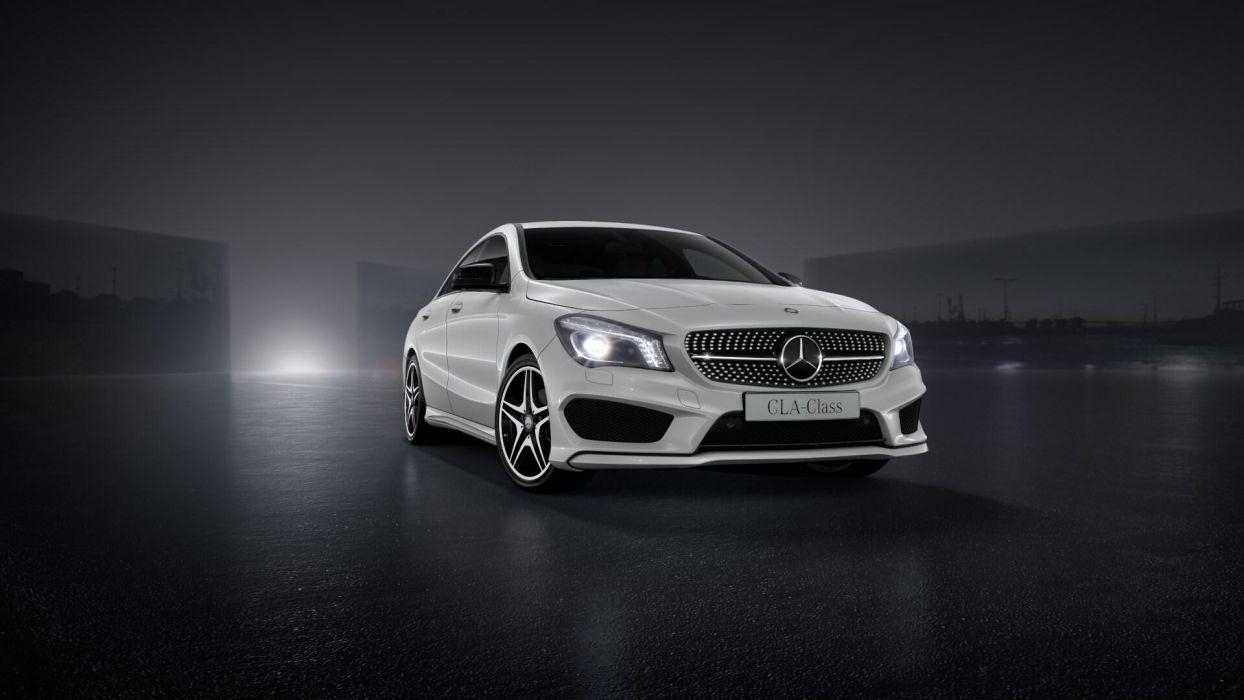 メルセデスCLA, AMG, ホワイトカー, 高画質壁紙